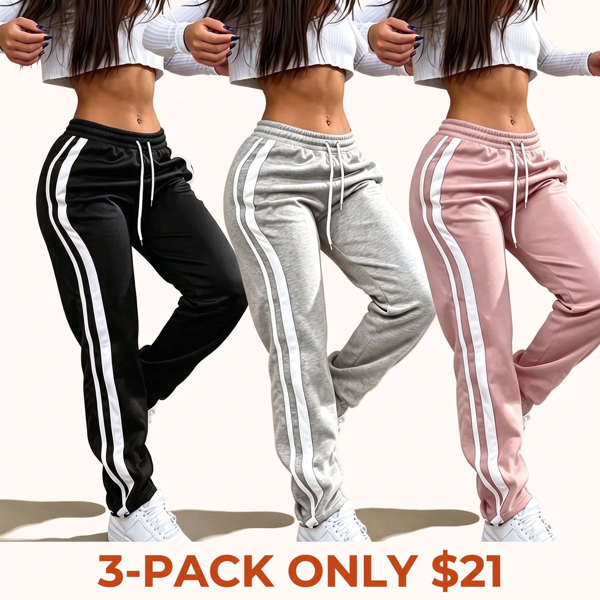 Women's All-Season Side-Stripe Sweatpants