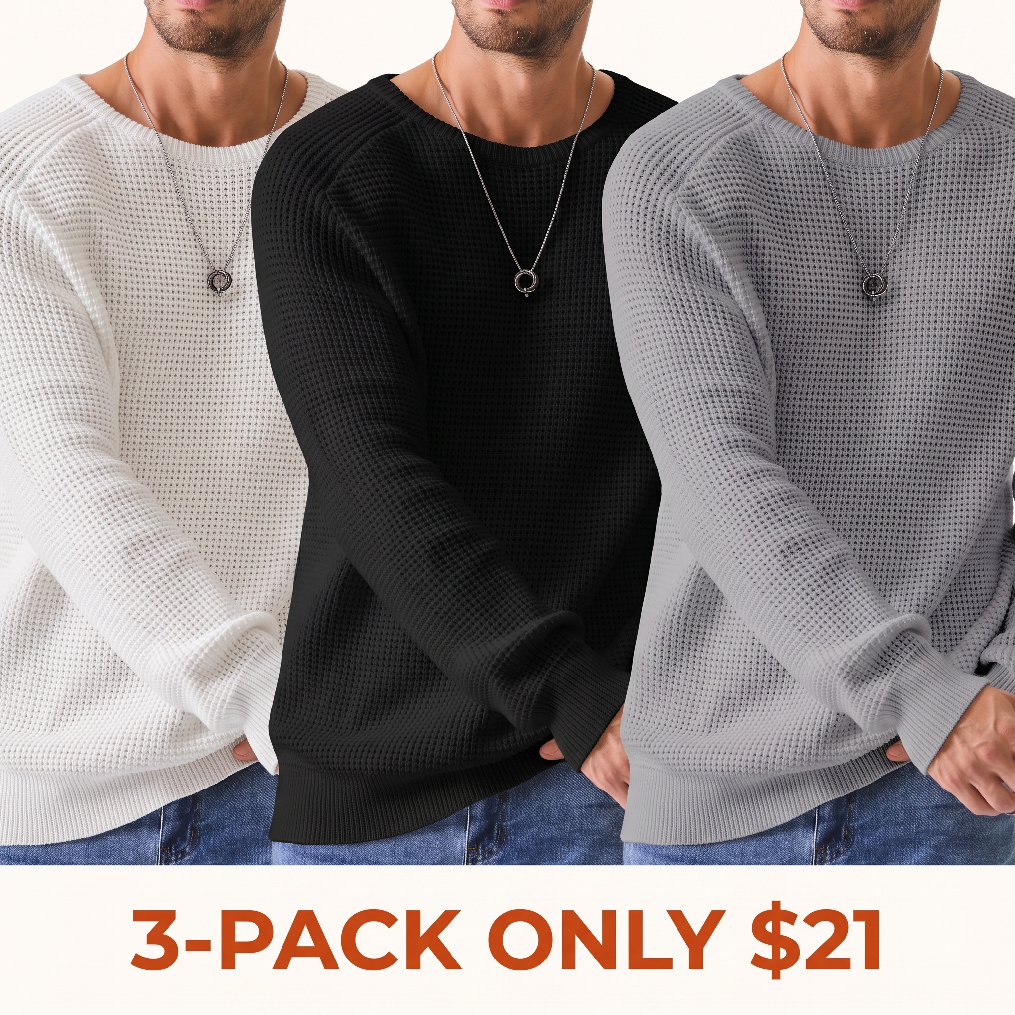 Men's crew-neck sweater