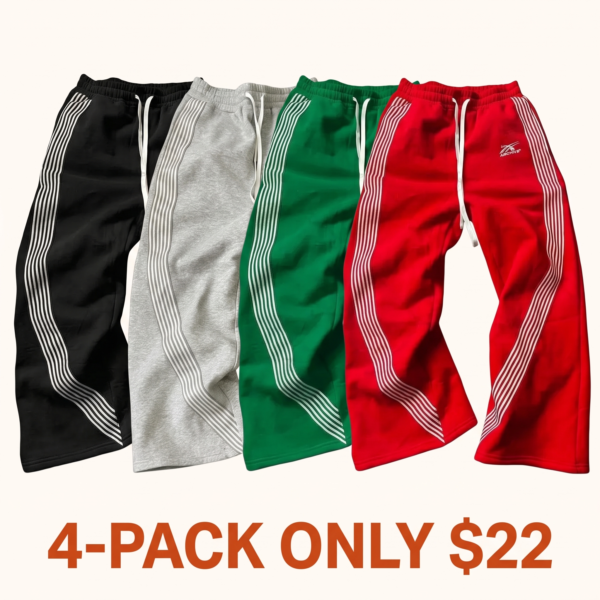 Men's Side-Stripe Athletic Pants