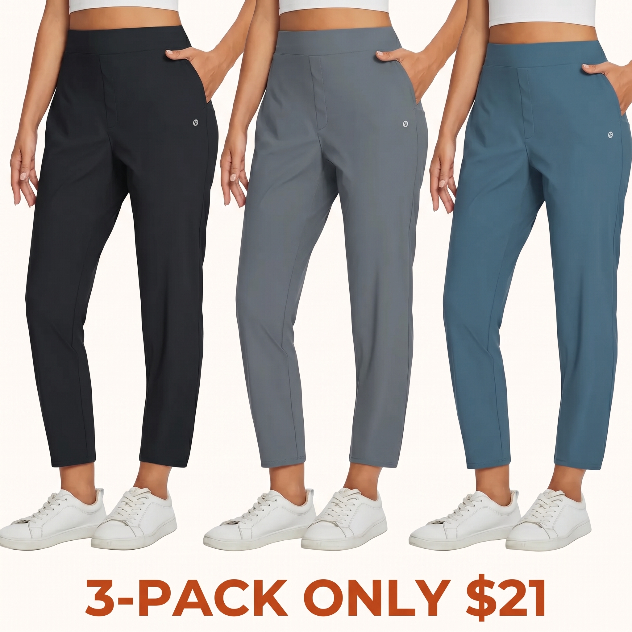 Women's Lightweight Quick-Dry Cropped Pants (UPF 50+)