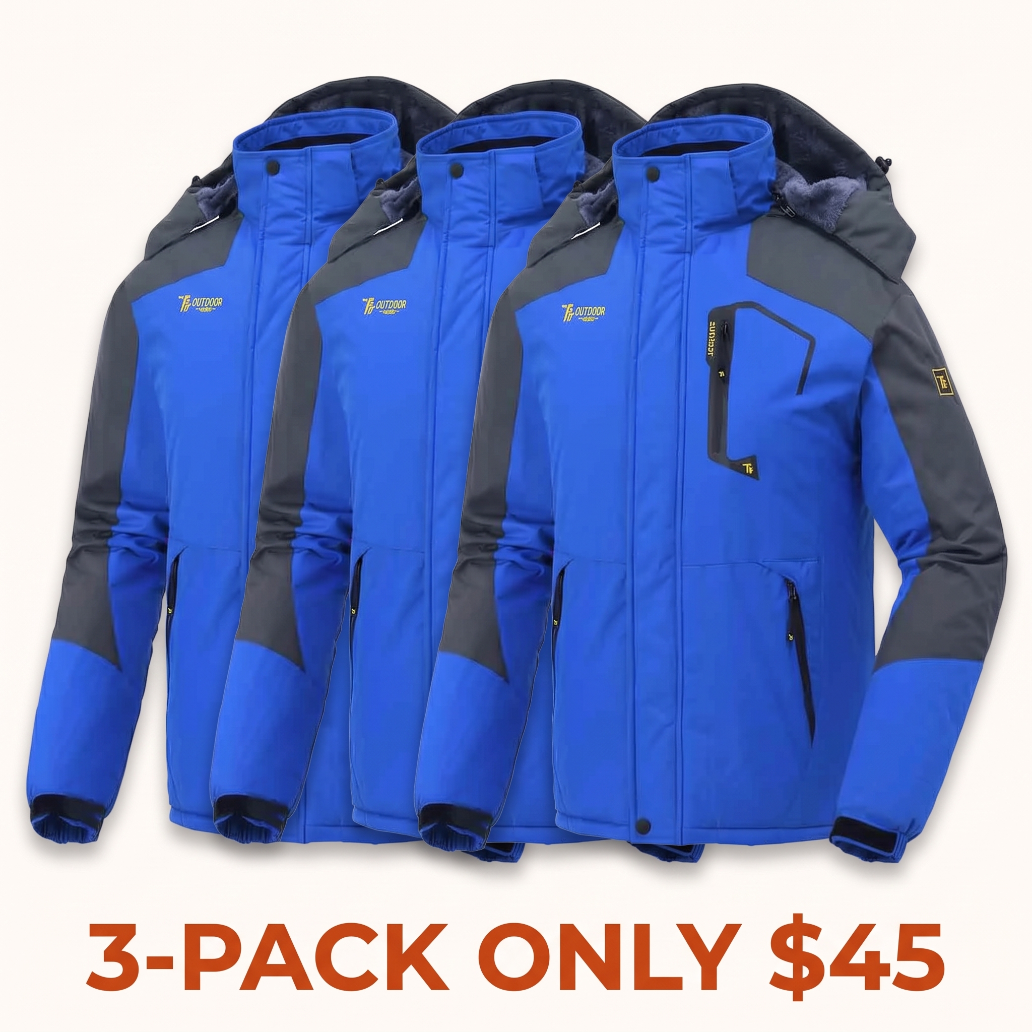 Men's Waterproof Insulated Ski Snow Jacket Big & Tall Sizes