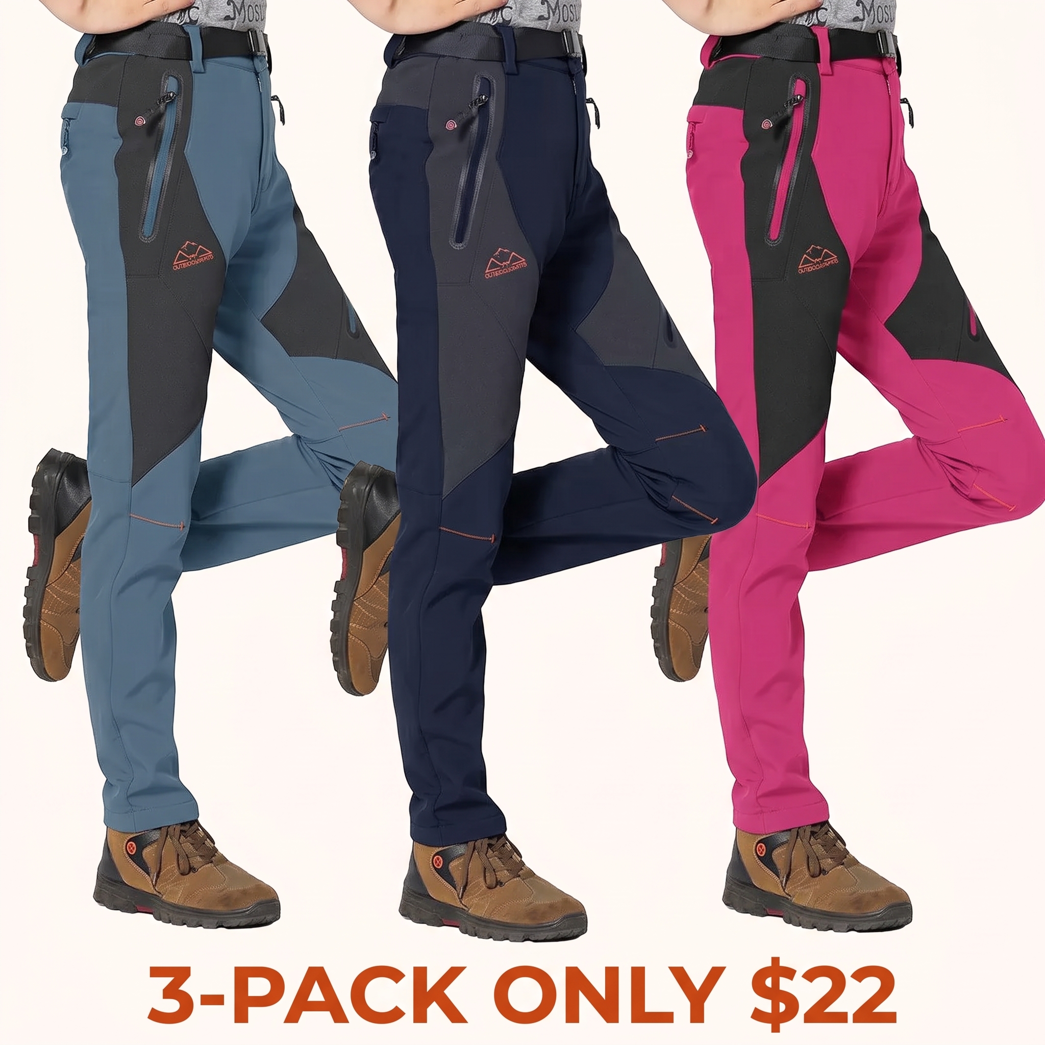 Women's Snow Pants—Waterproof, Warm, Fleece-Lined Ski Pants
