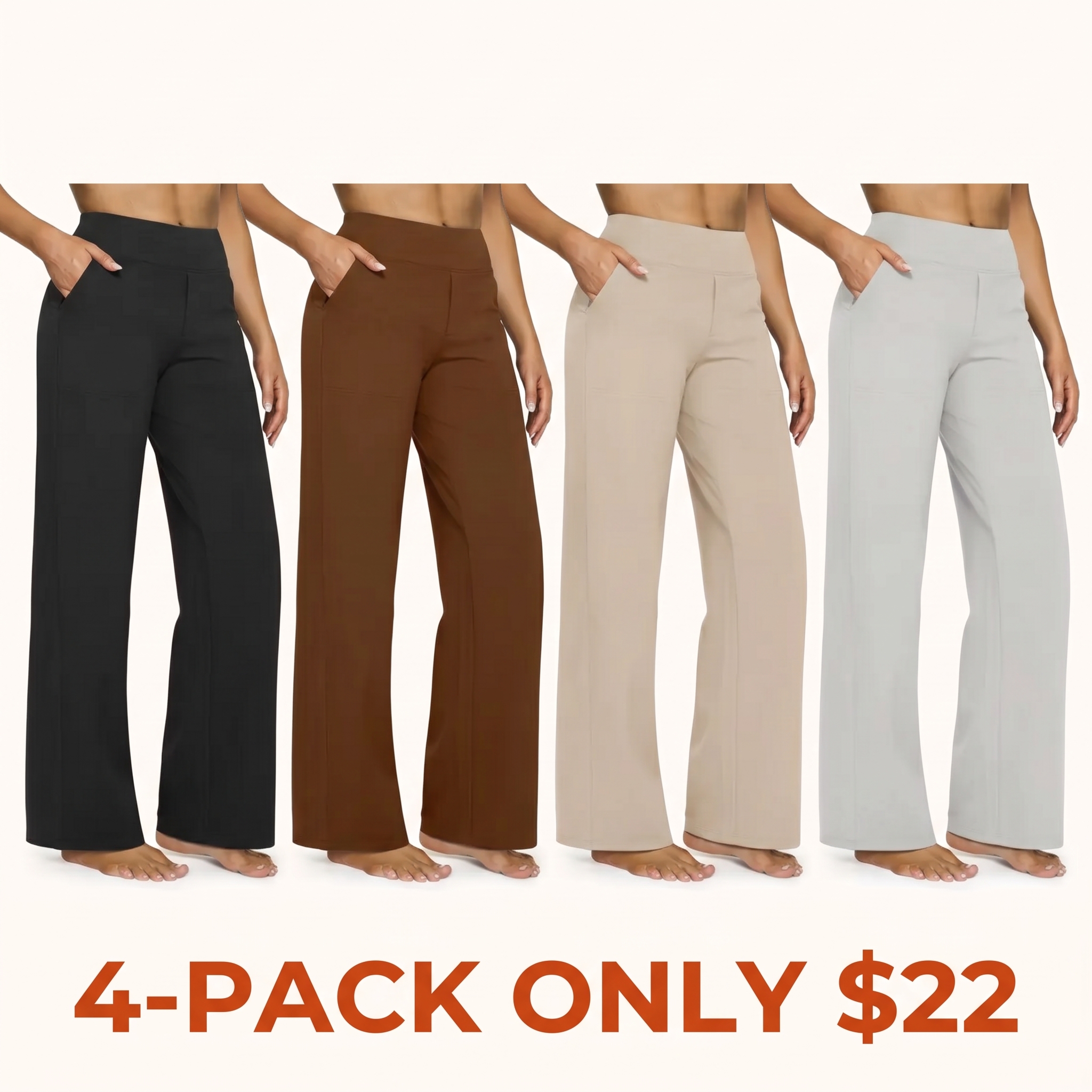 Women's High-Waisted Wide-Leg Yoga Pants