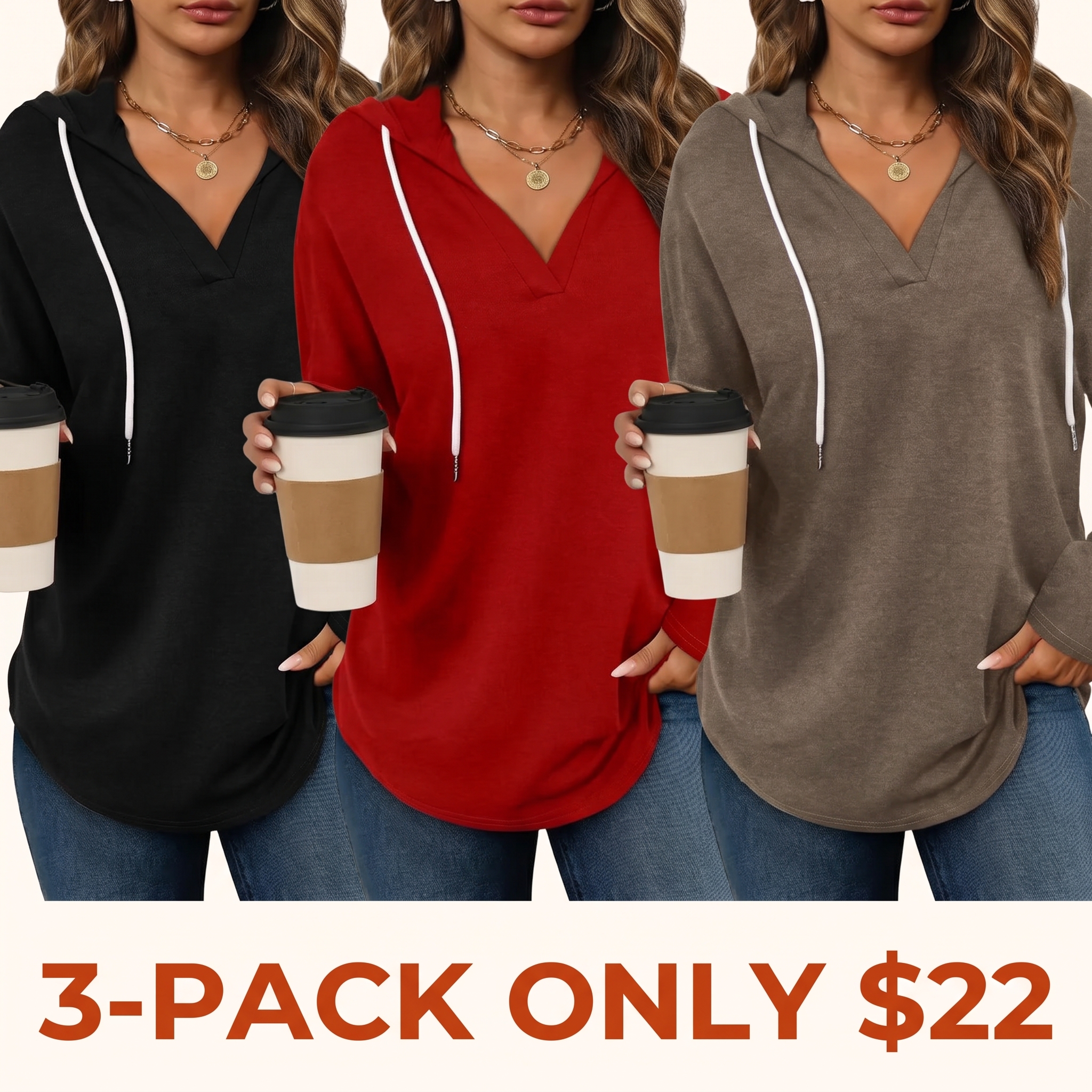Women's Fashionable Hooded Sweatshirt