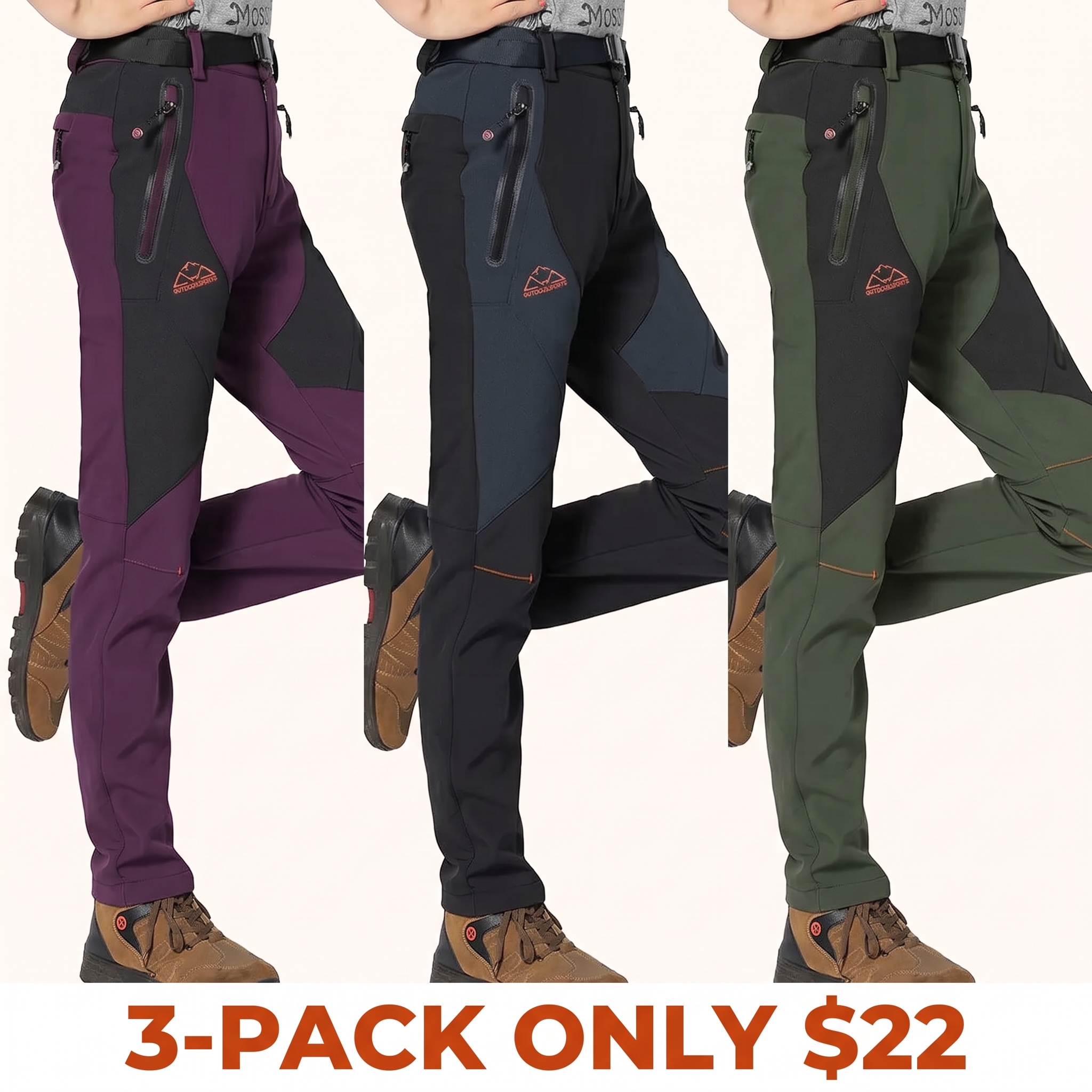 Women's Snow Pants—Waterproof, Warm, Fleece-Lined Ski Pants
