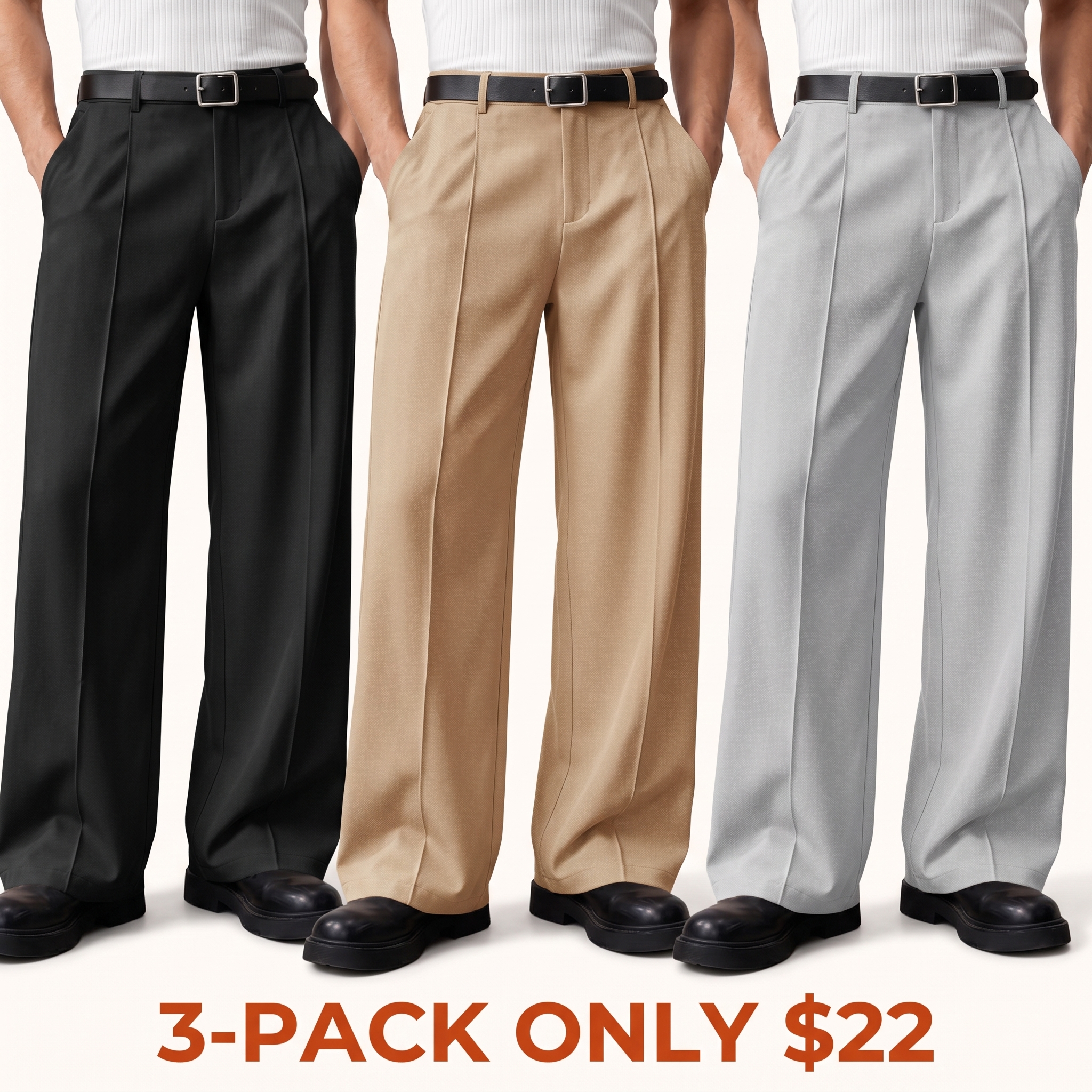Men's Loose-Fit Casual Trousers