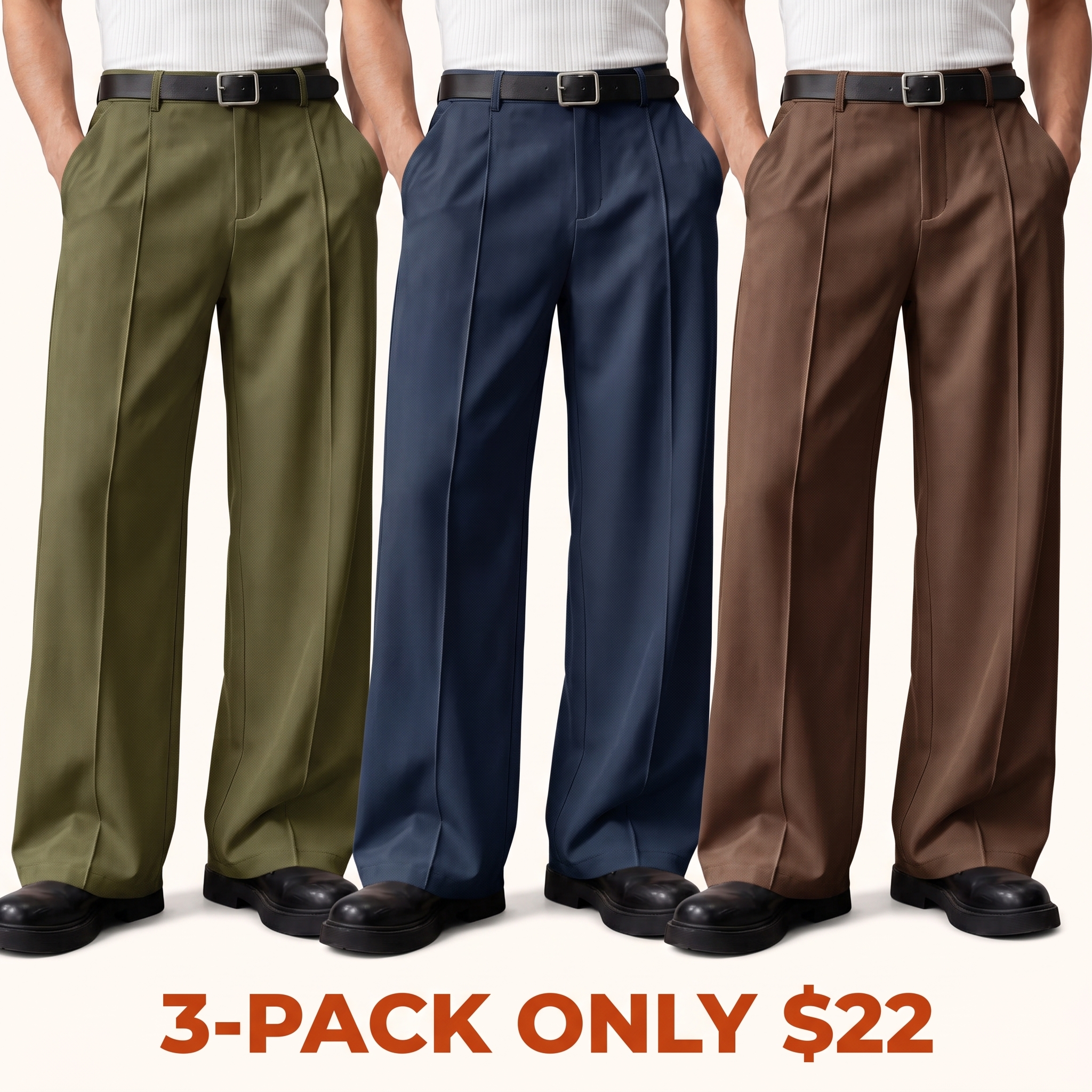 Men's Loose-Fit Casual Trousers