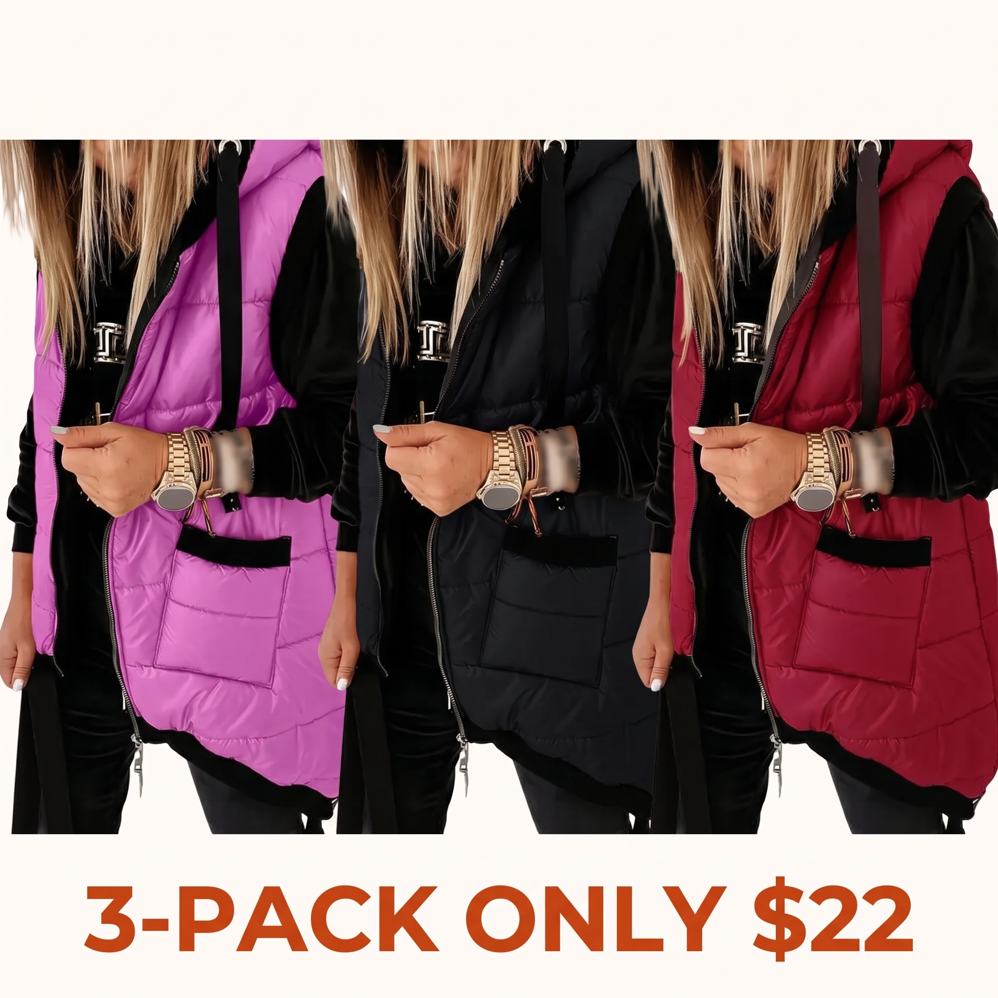 Women's hooded vest