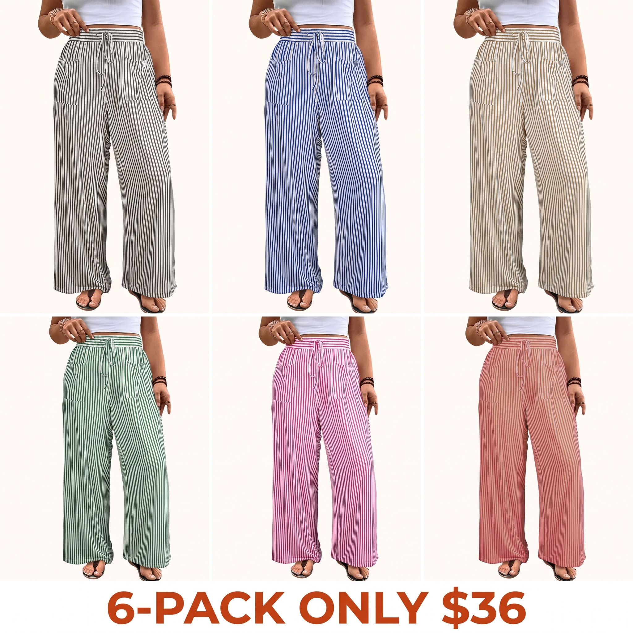 Women's Plus-Size Wide-Leg Trousers