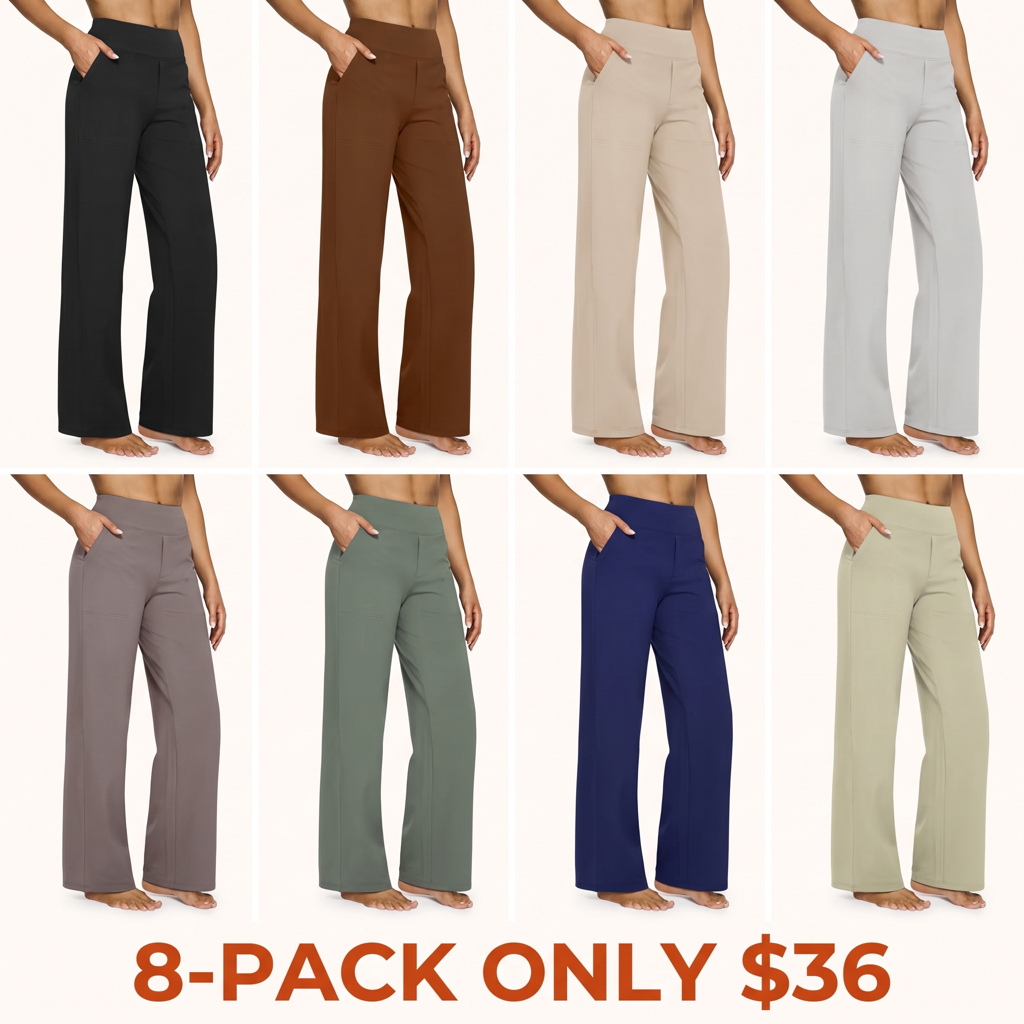 Women's High-Waisted Wide-Leg Yoga Pants