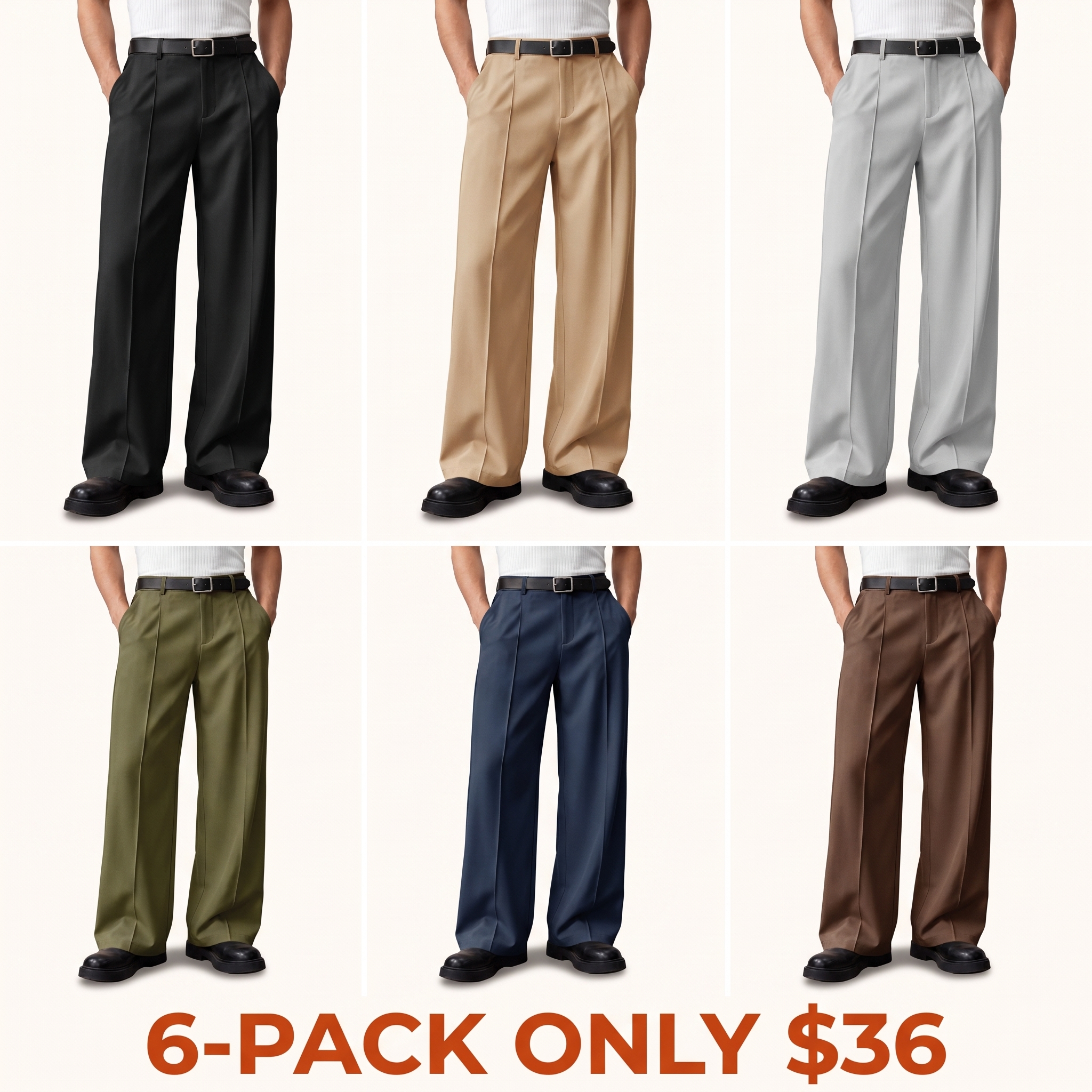 Men's Loose-Fit Casual Trousers