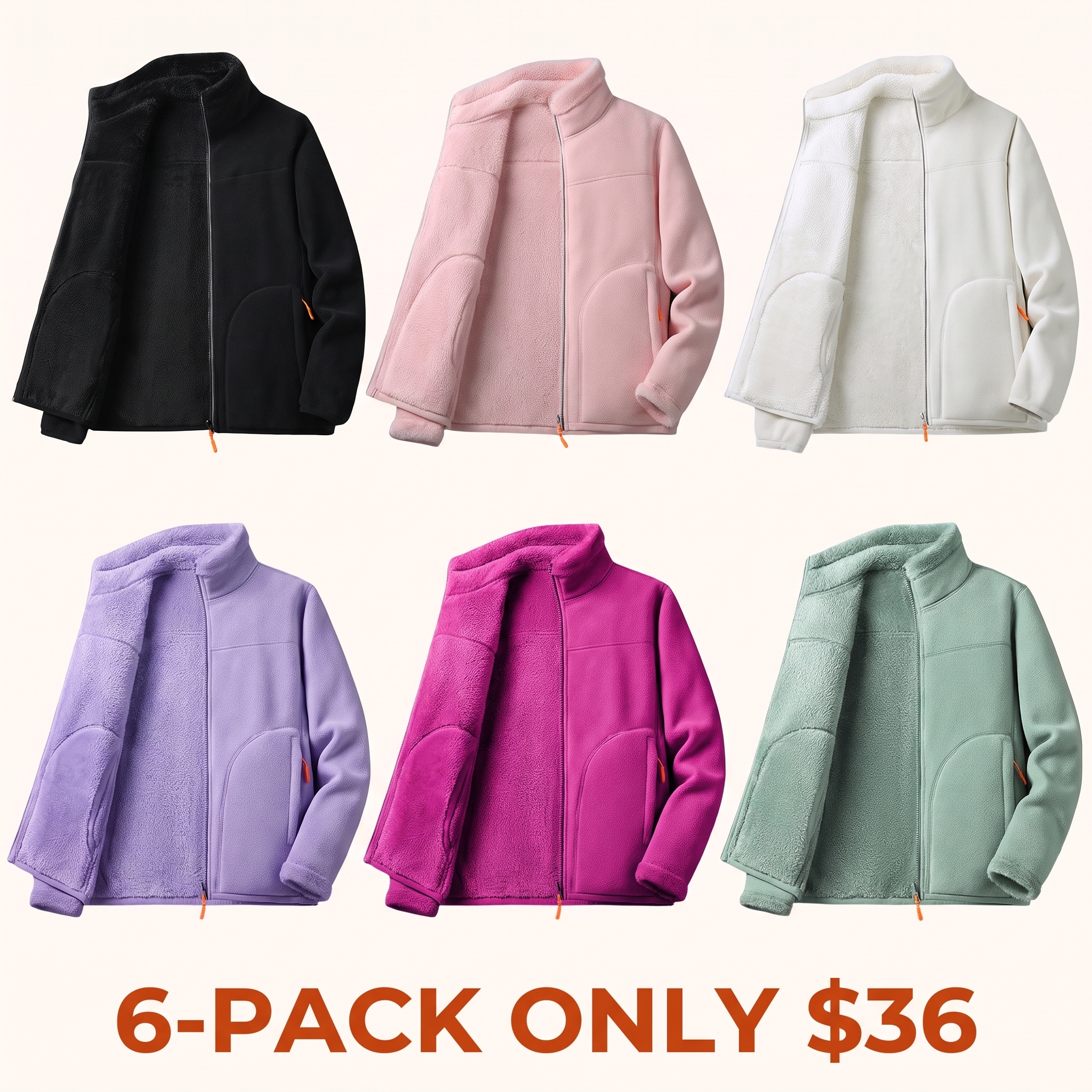 Women's Winter Double-Sided Fleece Jacket