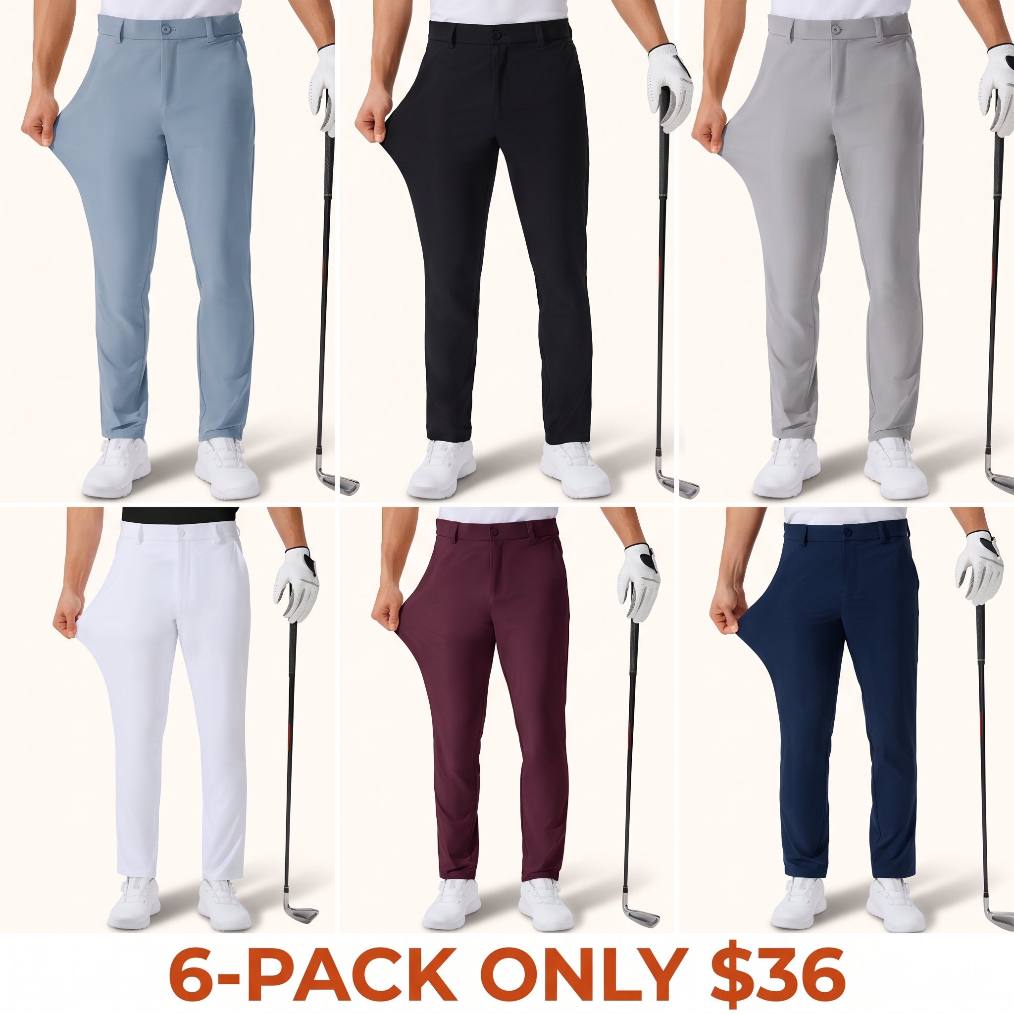 Men's Golf Trousers (Inseam 30/32/34 inches)