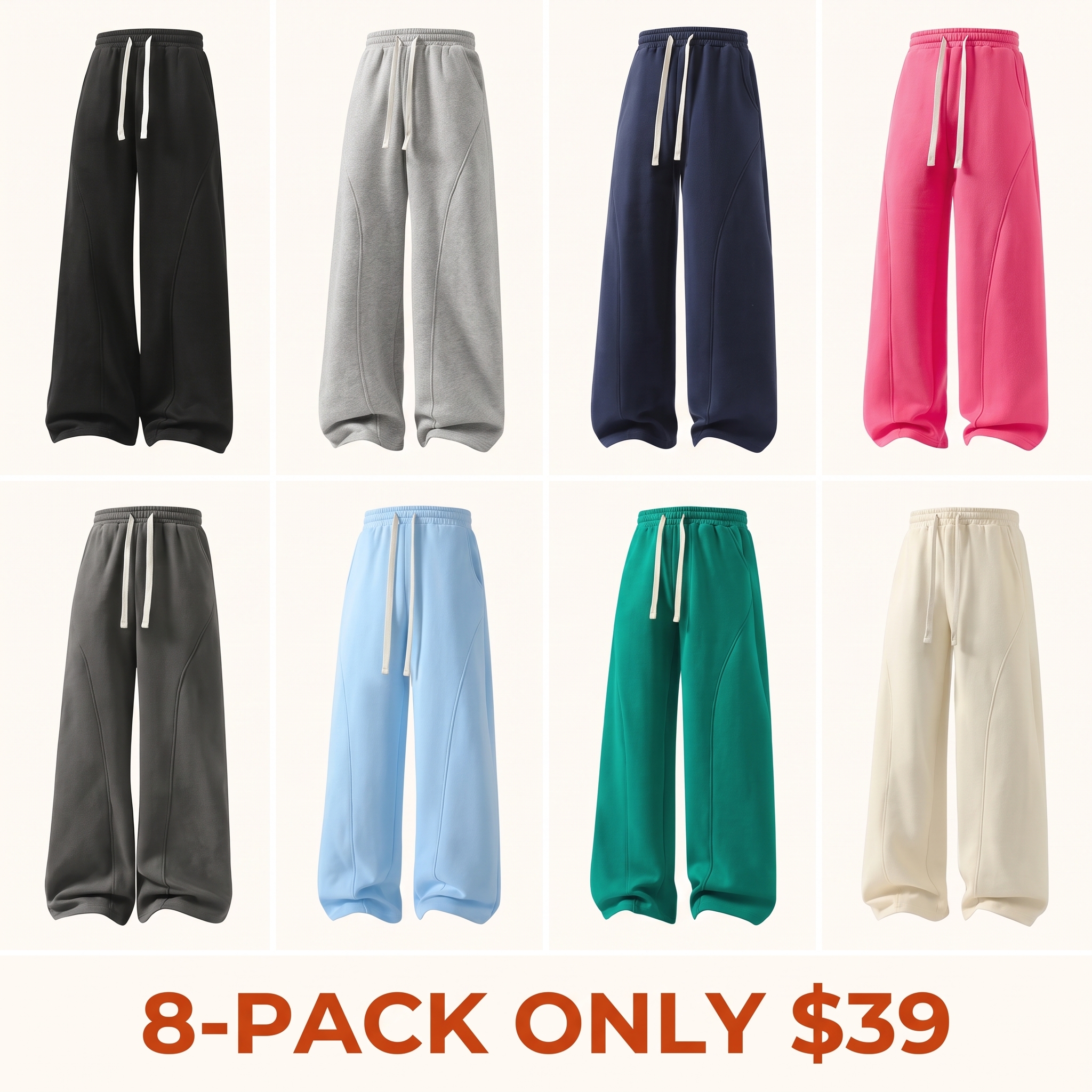 Men's Fleece-Lined Warm Athletic Pants