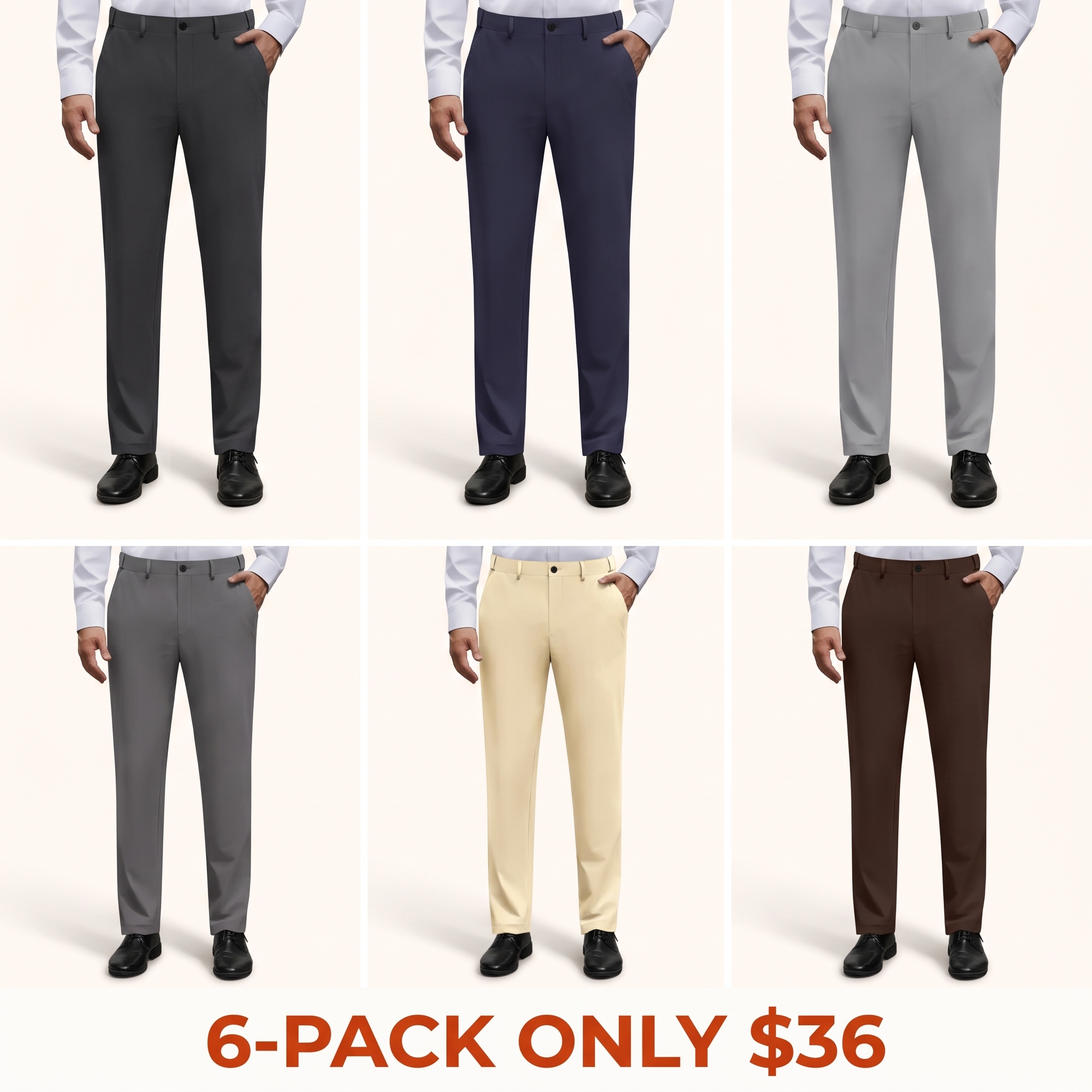 Men's Stretch Non-Iron Golf Trousers