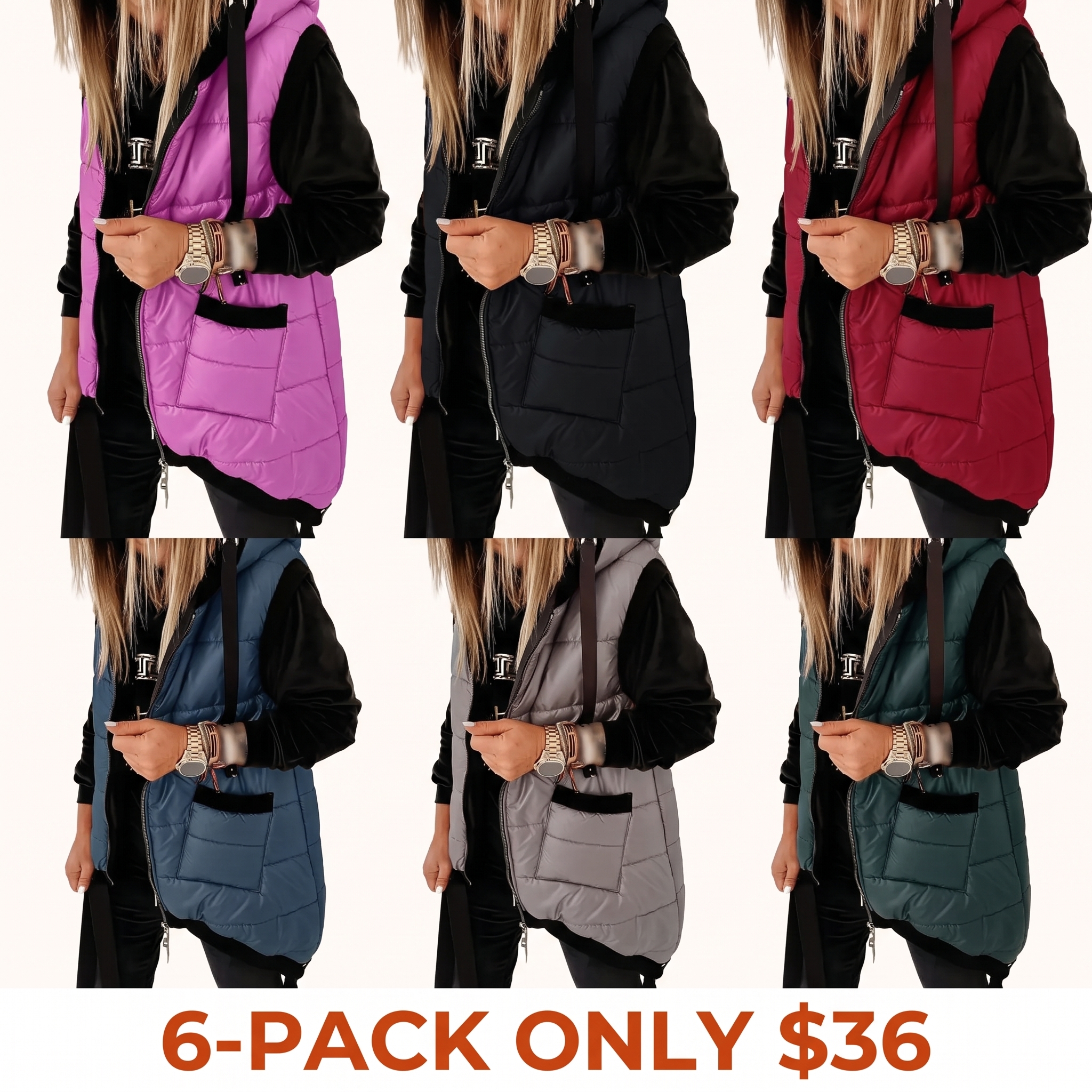 Women's hooded vest