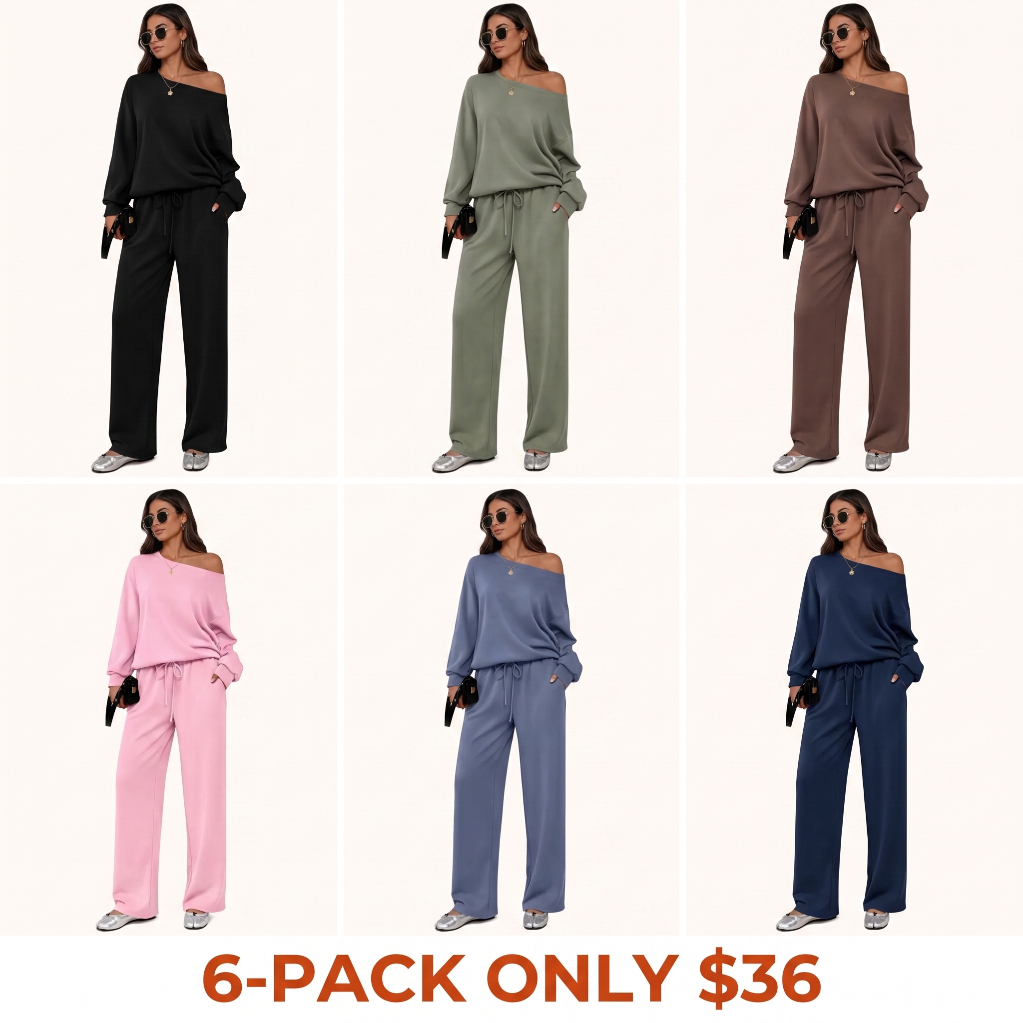 Women's Autumn Basic Loose-Fit Matching Set