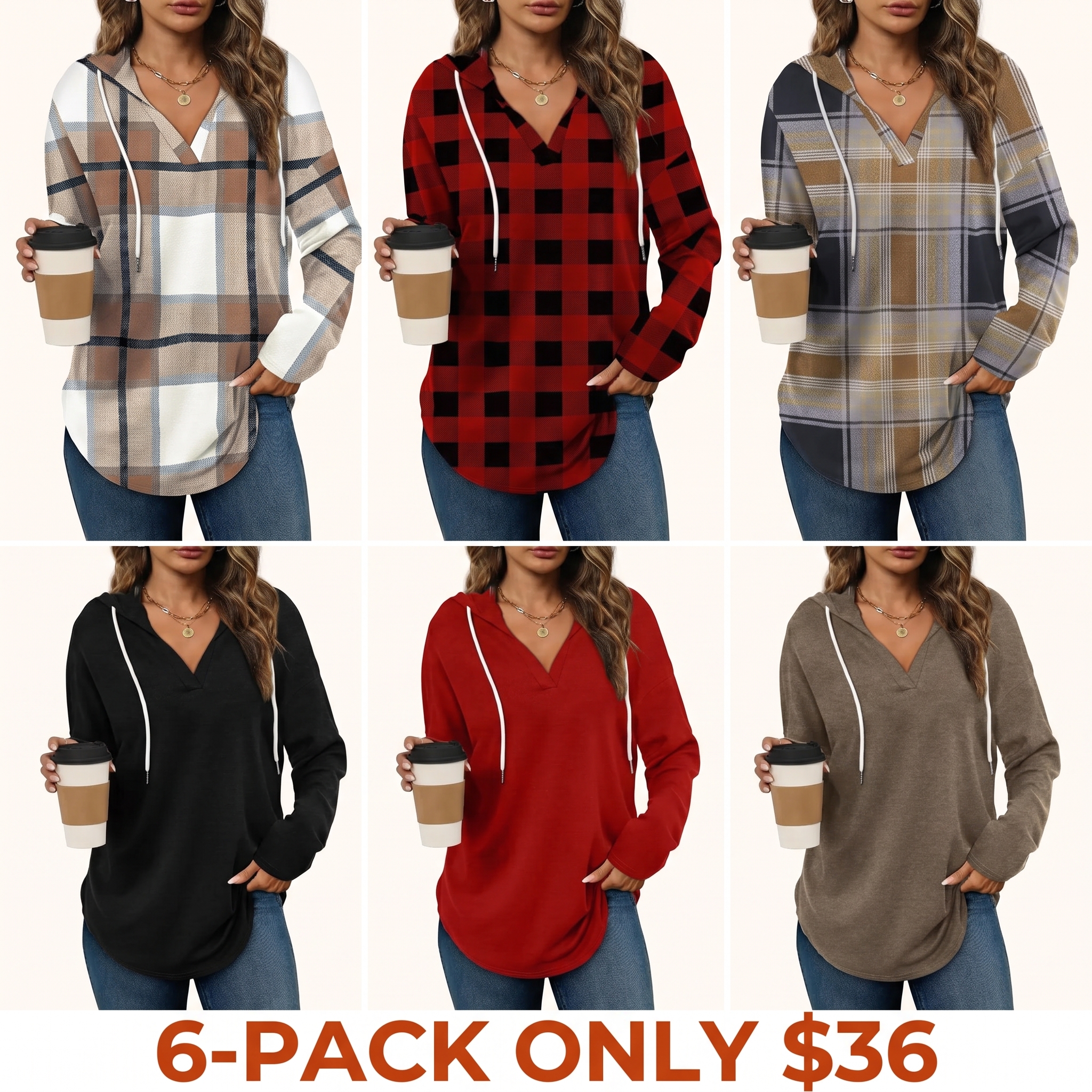 Women's Fashionable Hooded Sweatshirt