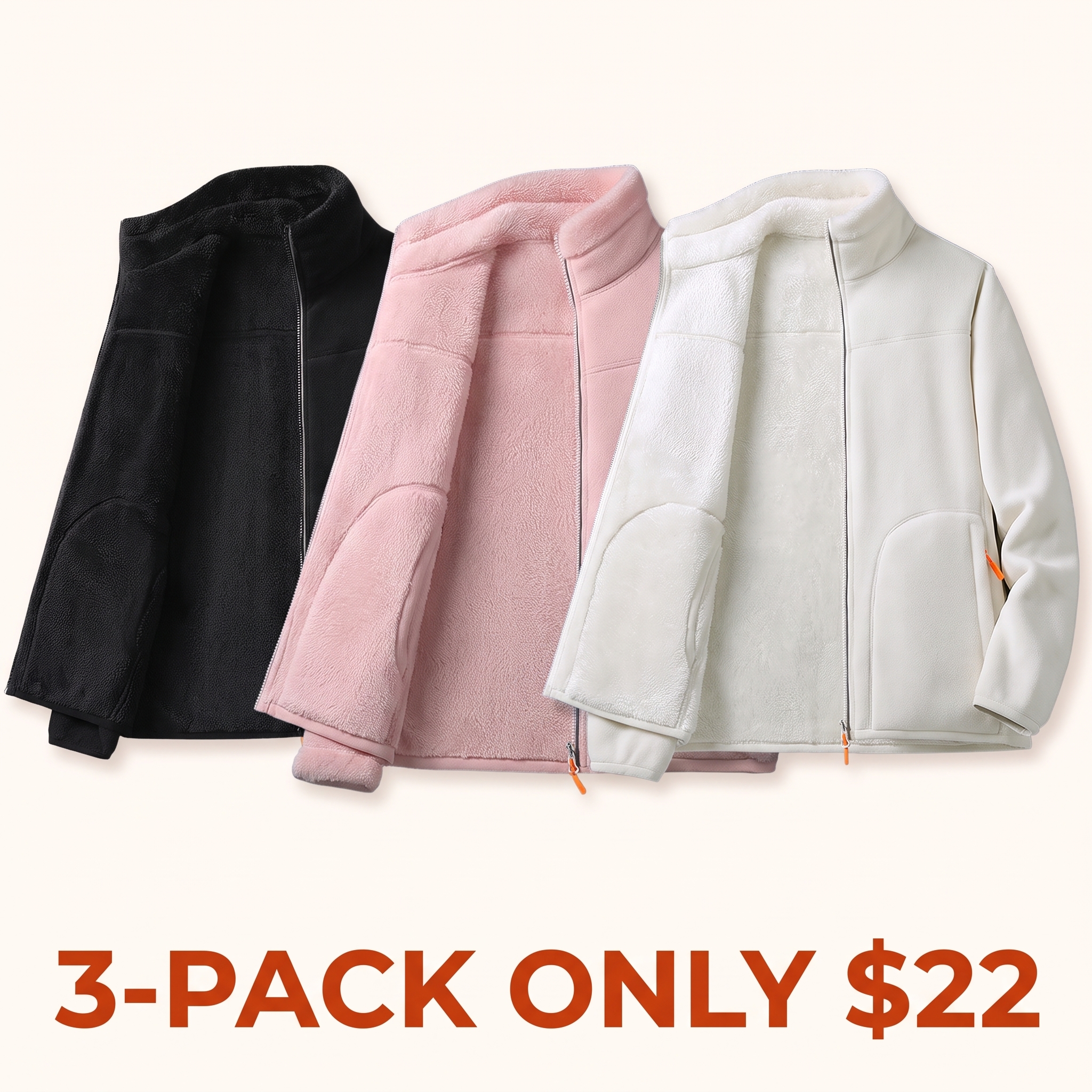 Women's Winter Double-Sided Fleece Jacket