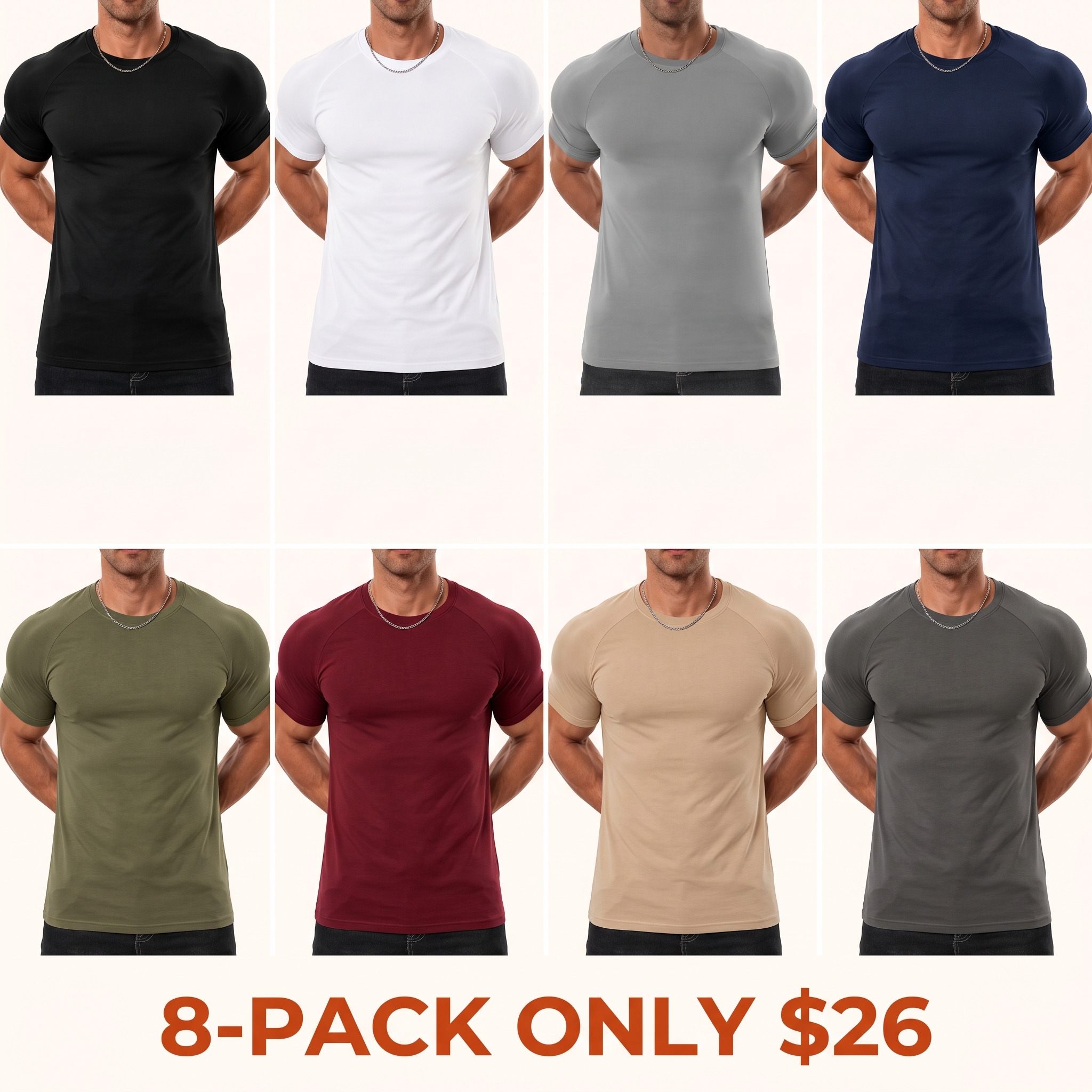 Men's Raglan T-Shirt – Athletic Slim Fit