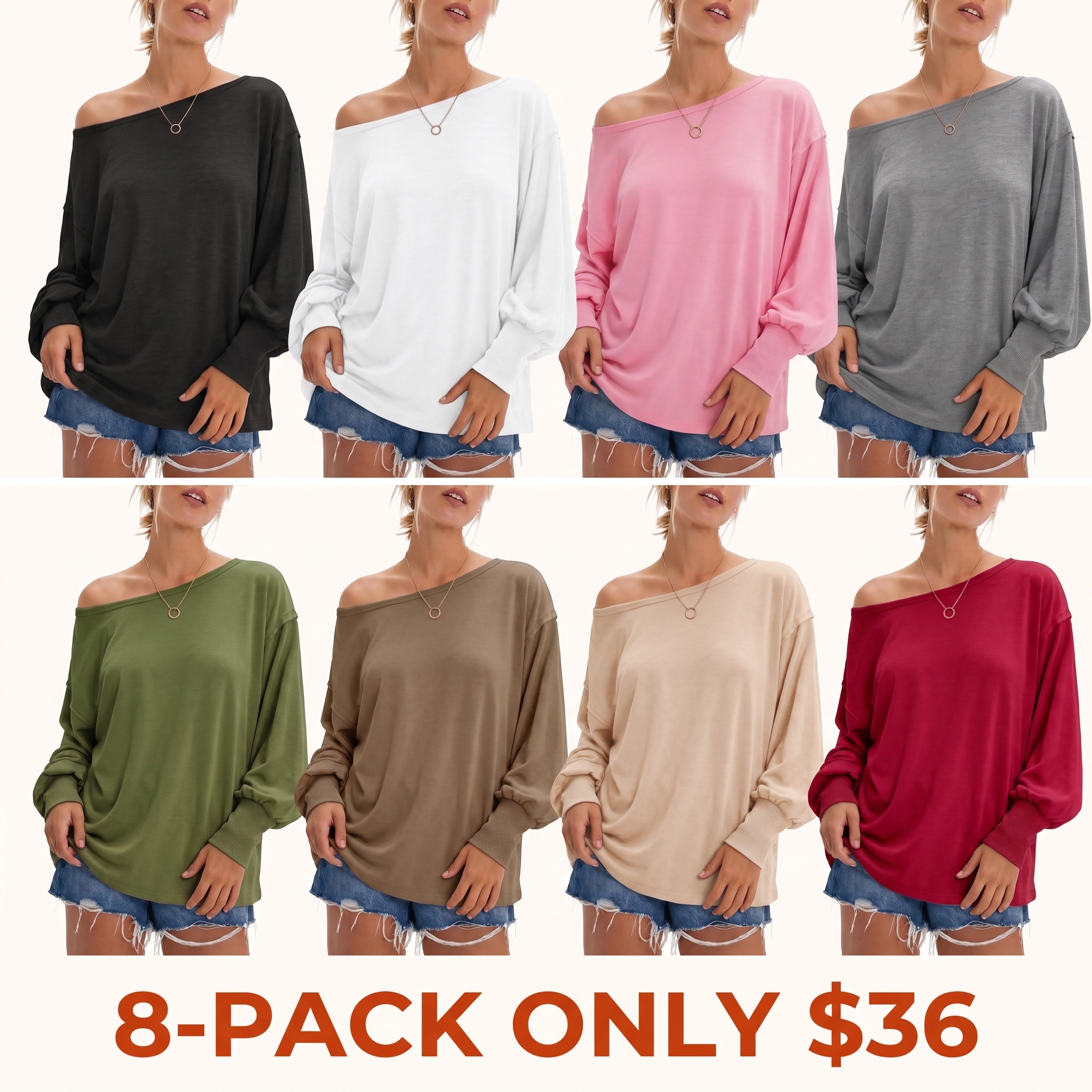 Women's Loose Off-Shoulder Top