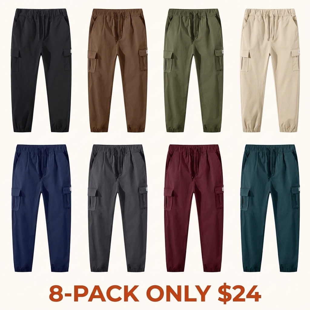 Men's Casual Multi-Pocket Cargo Joggers