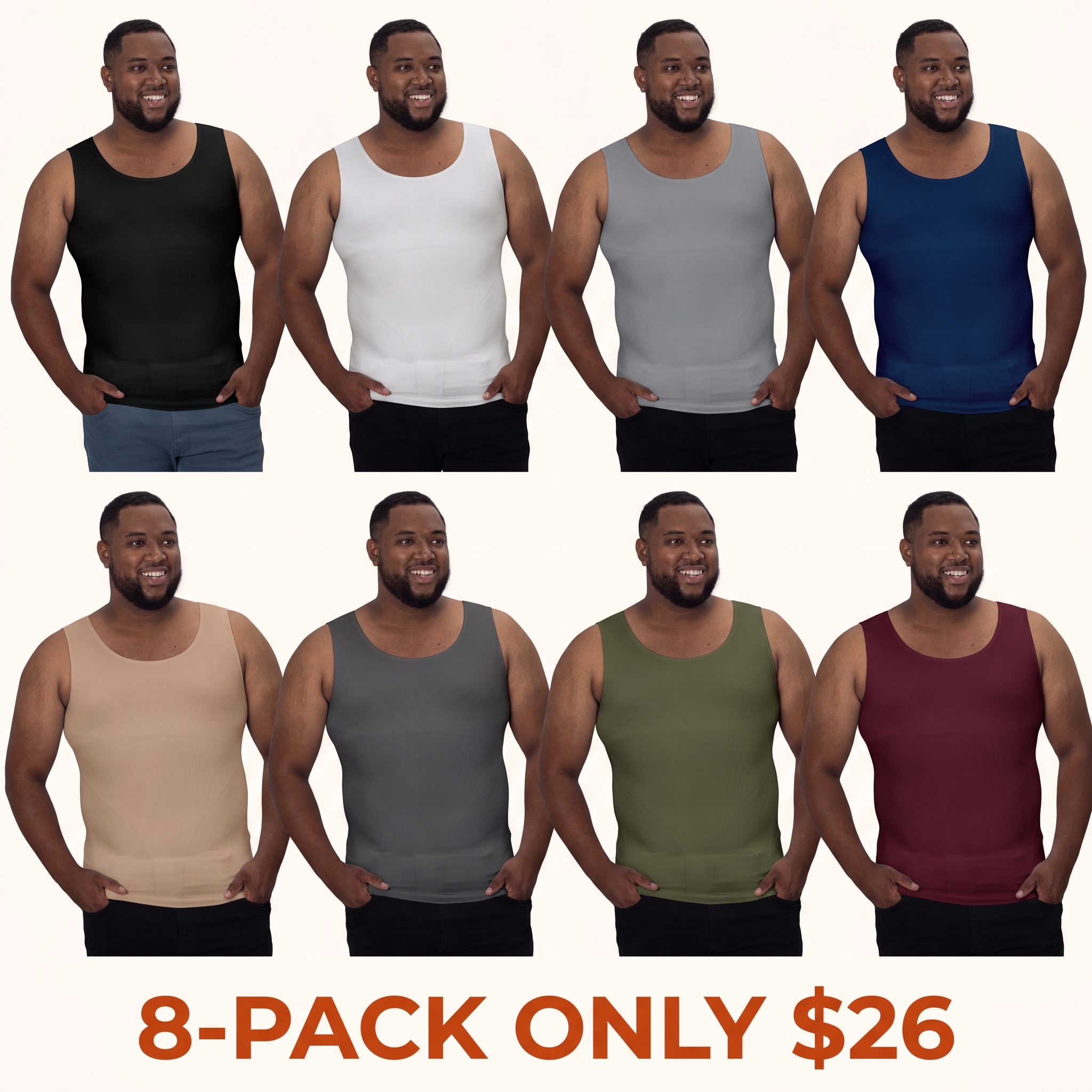 Men's shaping compression tank top