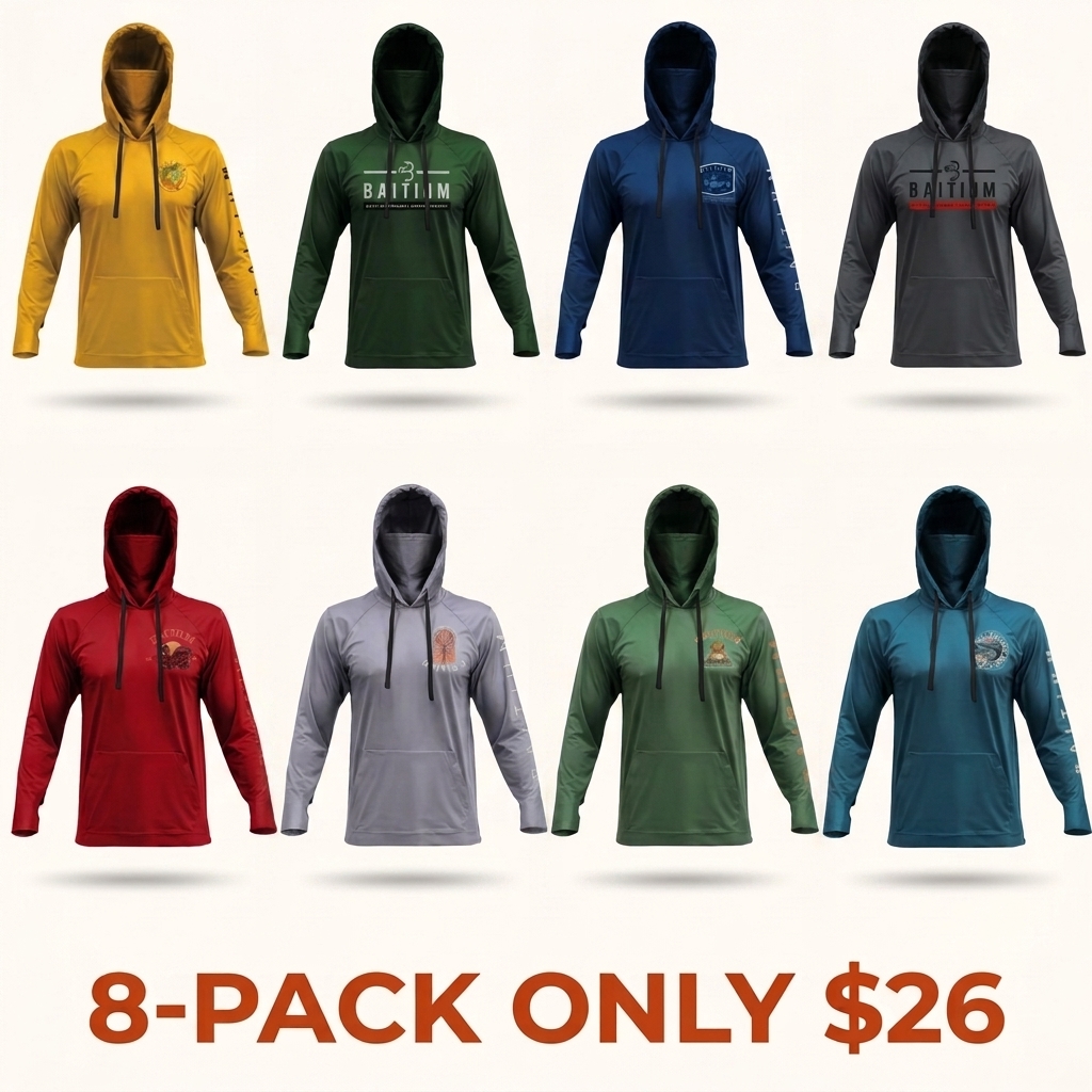UPF 50 Sun Protection Long-Sleeve Hoodie (With Built-in Neck Gaiter)