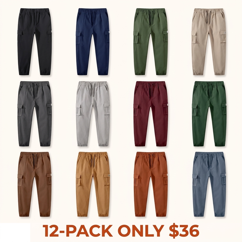 Men's Casual Multi-Pocket Cargo Joggers