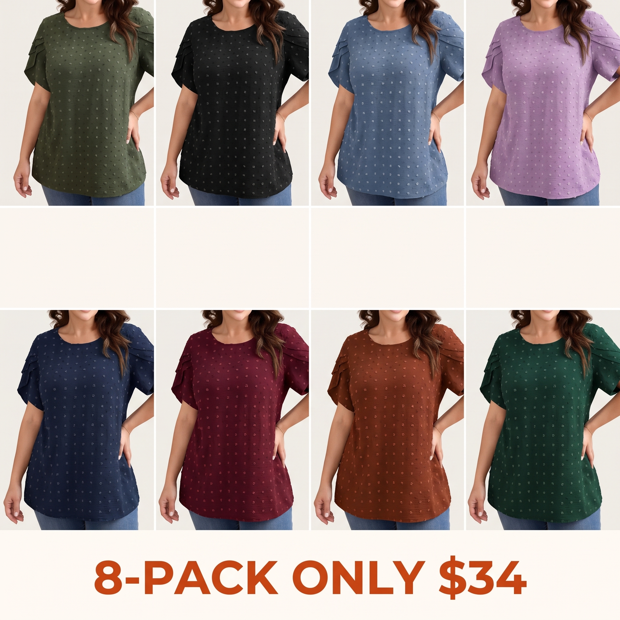 Women's Plus-Size Casual Top [M-6X]