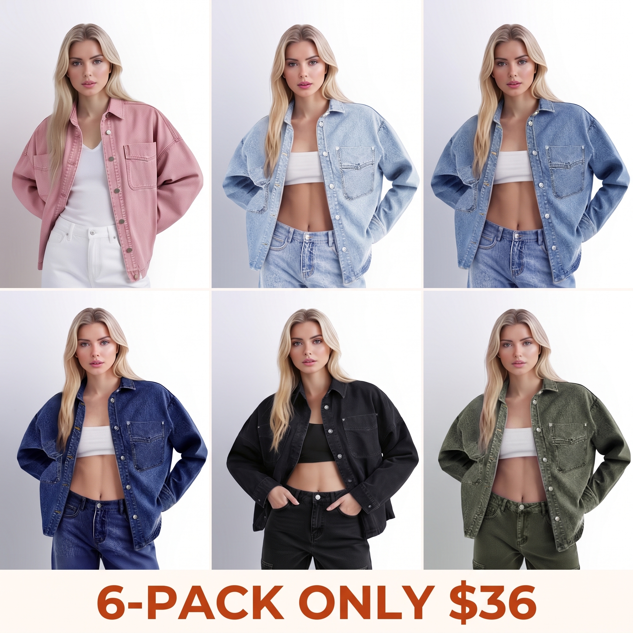 Women's Long-Sleeve Denim Jacket