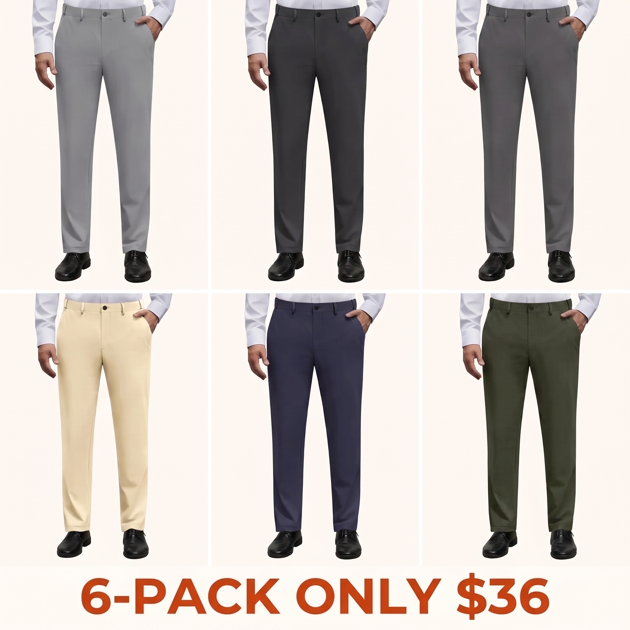 Men's Stretch Non-Iron Golf Trousers