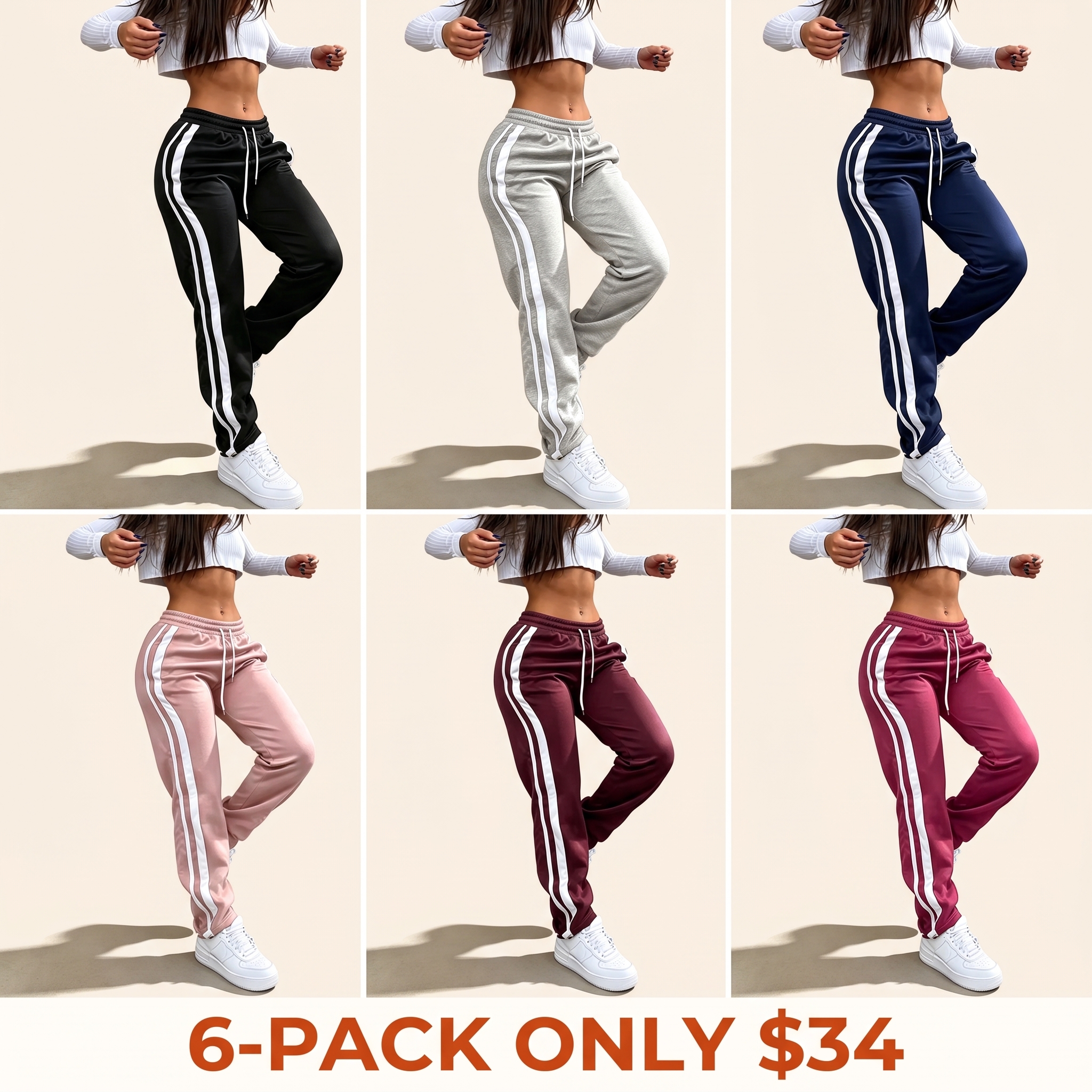 Women's All-Season Side-Stripe Sweatpants