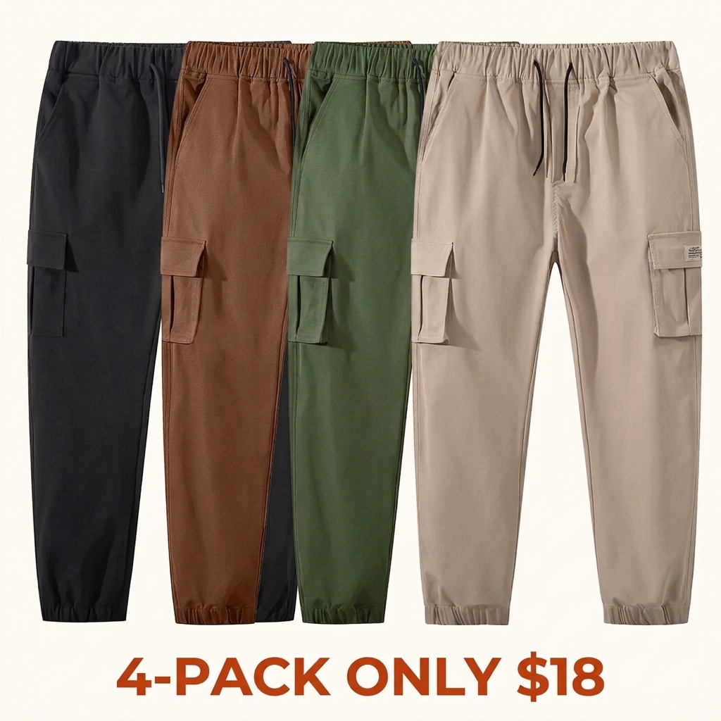 Men's Casual Multi-Pocket Cargo Joggers