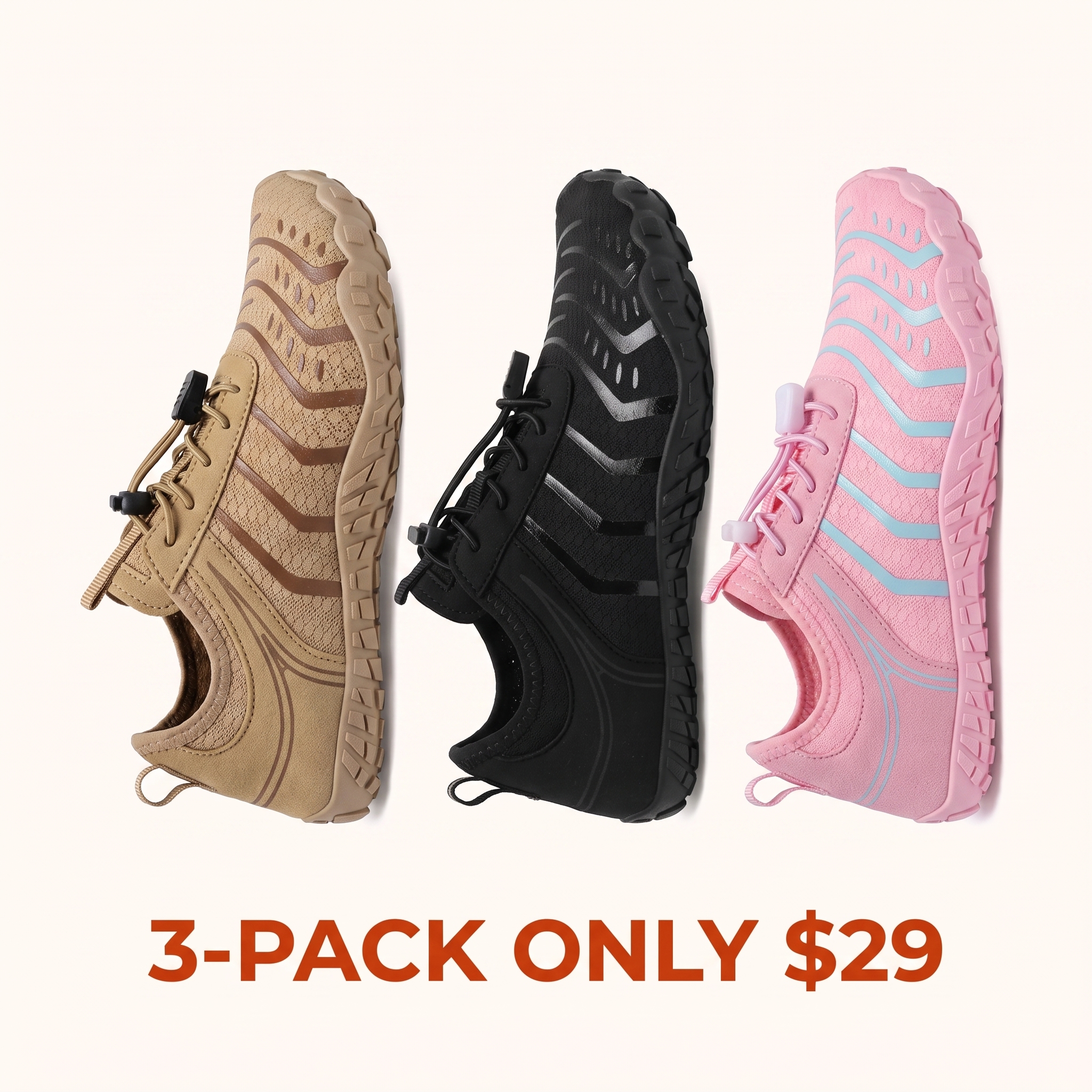 Unisex barefoot shoes—wide toe box design