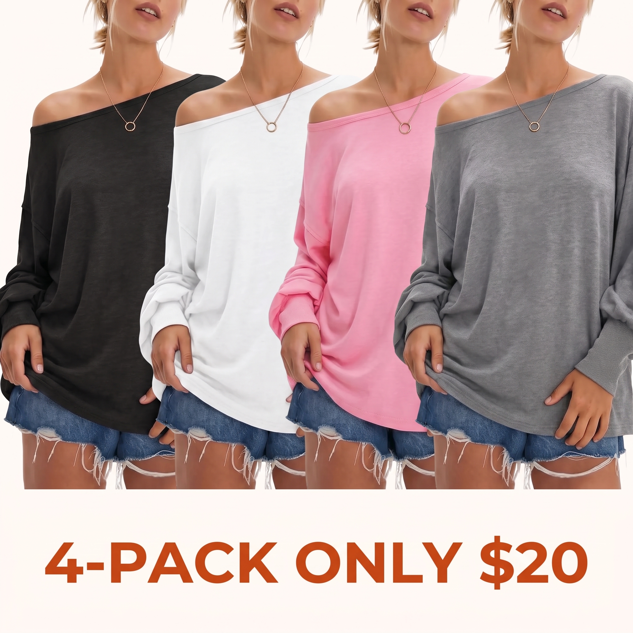 Women's Loose Off-Shoulder Top