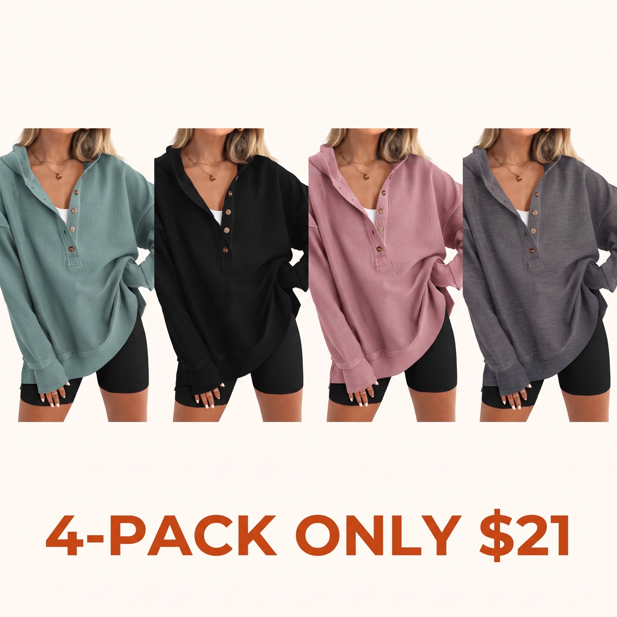 Women's Stylish Long-Sleeve Hoodie