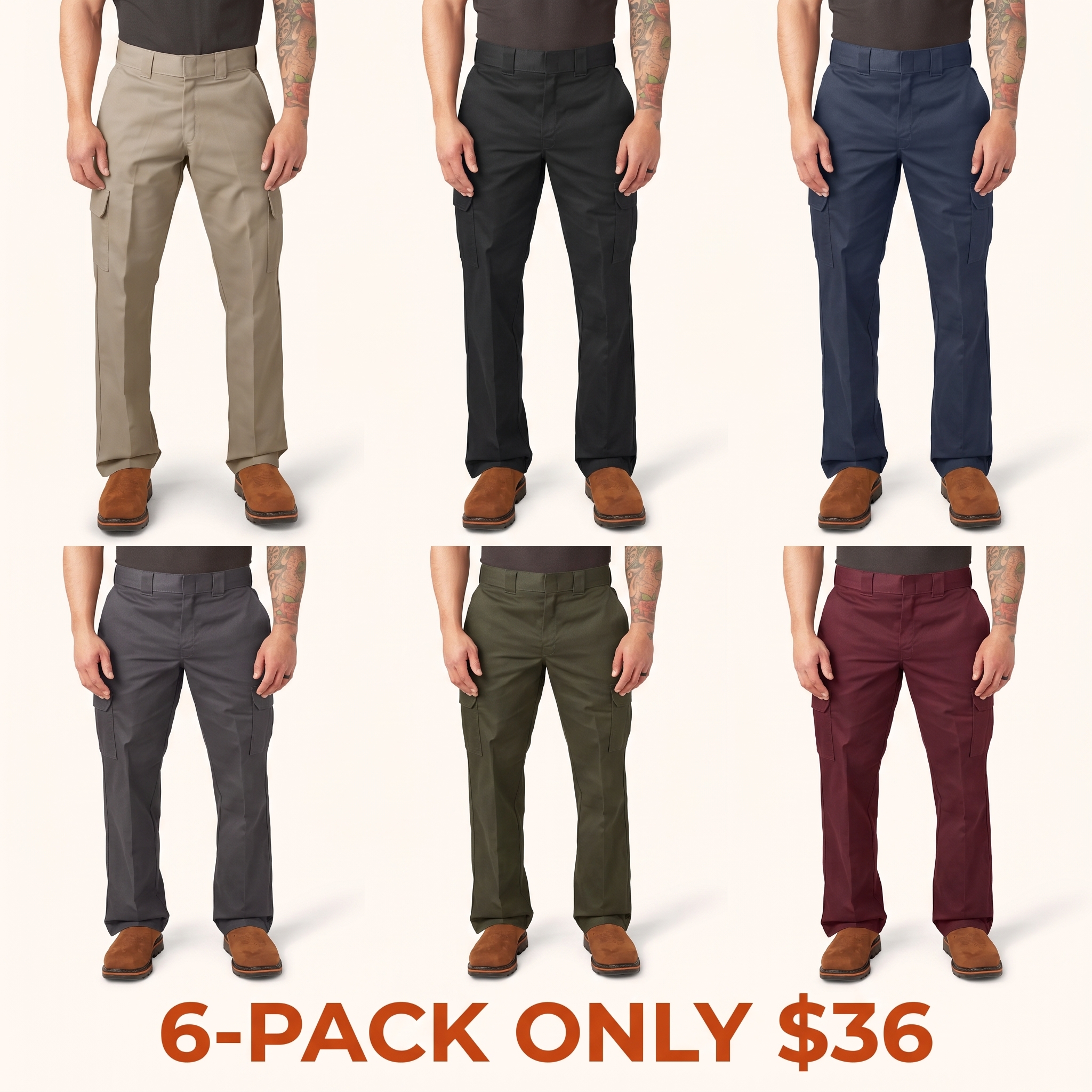 Men's loose-fit cargo pants