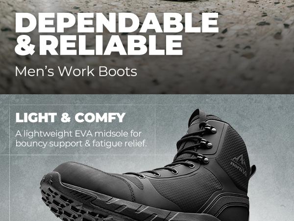 【SohoChic】NORTIV 8 Men's Nano Composite Toe Work Safety Boots, Nylon Cuban Lace-Up with Side Zipper, All-Season Round Toe Warehouse Carpenter Footwear, Outdoor Closed Injury Prevention Shoes, Men's Shoes, Footwear, Fabric, Laces 【SohoChic】NORTIV 8 Men's Nano Composite Toe Work Safety Boots, Nylon Cuban Lace-Up with Side Zipper, All-Season Round Toe Warehouse Carpenter Footwear, Outdoor Closed Injury Prevention Shoes, Men's Shoes, Footwear, Fabric, Laces