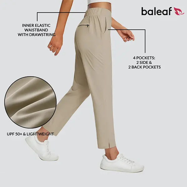 Women's Lightweight Quick-Dry Cropped Pants (UPF 50+)