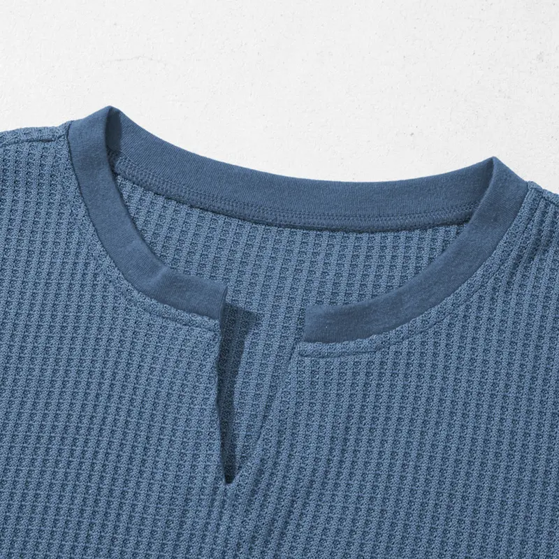 Women's Long Waffle-Knit Top