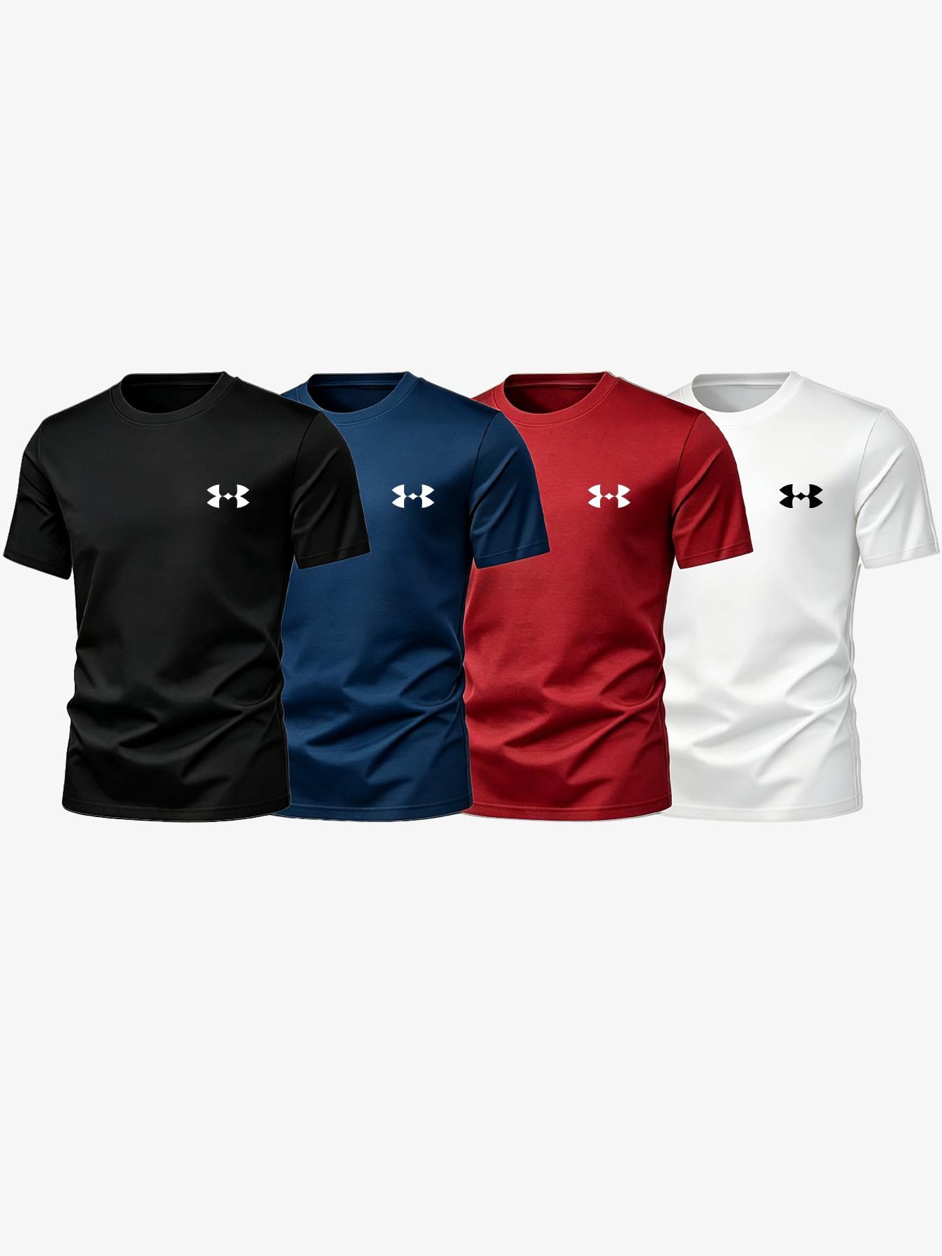Summer Men's Basic Sporty Short Sleeve T-Shirt, Breathable Quick-Dry, Casual Loose-Fit, Gym Training, Fitness T Shirt, Multi-Color, Graphic Pattern, Dry Fit Tees, Breathable Workout Tops, Dry Fit Shirts Summer Men's Basic Sporty Short Sleeve T-Shirt, Breathable Quick-Dry, Casual Loose-Fit, Gym Training, Fitness T Shirt, Multi-Color, Graphic Pattern, Dry Fit Tees, Breathable Workout Tops, Dry Fit Shirts