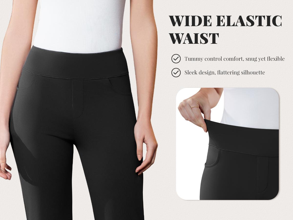 FireSwan Women's Stretchy Work Pants Business Casual Office Trousers Pull On Flare Slacks with 4 Pockets Comfortable & Flexible Design Greenish #TikTokShopSpringGlowUp,summervibes outdoorfun,summerwins,back to school shopping FireSwan Women's Stretchy Work Pants Business Casual Office Trousers Pull On Flare Slacks with 4 Pockets Comfortable & Flexible Design Greenish #TikTokShopSpringGlowUp,summervibes outdoorfun,summerwins,back to school shopping