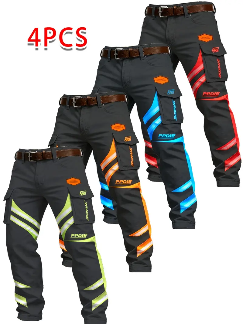 Men's Autumn/Winter Casual Trousers (with Buttons and Pockets)