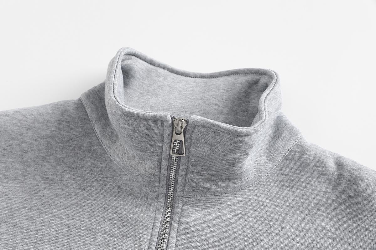 Men’s half zip stand collar sweatshirt — soft, breathable fabric; loose long sleeves; pullover design. A versatile wardrobe staple for everyday commuting, campus life, workouts, outings, walks, dates, weekend errands, and street style looks—an essential p Men’s half zip stand collar sweatshirt — soft, breathable fabric; loose long sleeves; pullover design. A versatile wardrobe staple for everyday commuting, campus life, workouts, outings, walks, dates, weekend errands, and street style looks—an essential p
