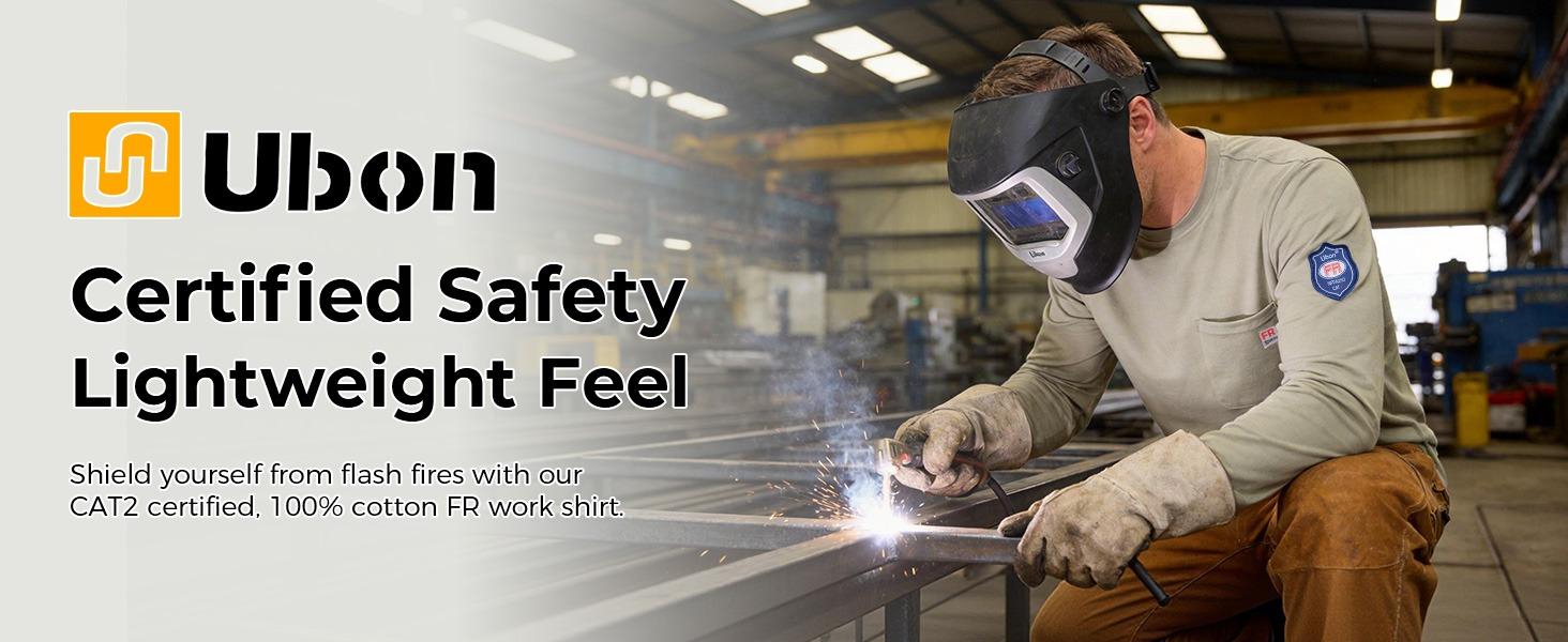 FR Shirts for Men Welding Shirt Flame Resistant Long Sleeve Work Shirts 7.5 Oz FR Clothing FR Shirts for Men Welding Shirt Flame Resistant Long Sleeve Work Shirts 7.5 Oz FR Clothing