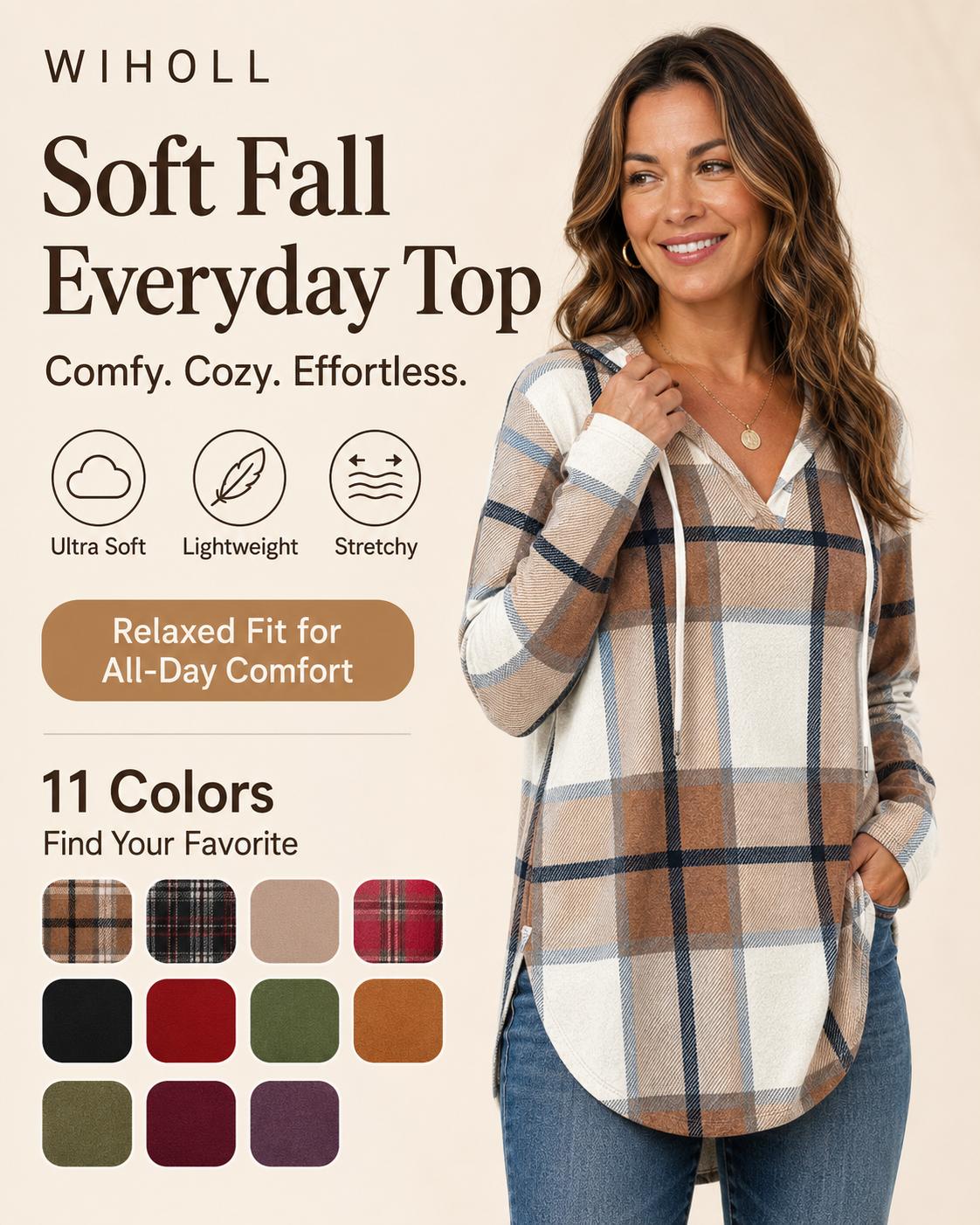 WIHOLL Womens Fashion Tops Hoodies for Women Pullover Oversized Sweatshirts Long SLeeve Shirts Loose Fit*(Size UP 1-2 for True Oversized Look!)* Casual Outfits Lightweight Womenswear WIHOLL Womens Fashion Tops Hoodies for Women Pullover Oversized Sweatshirts Long SLeeve Shirts Loose Fit*(Size UP 1-2 for True Oversized Look!)* Casual Outfits Lightweight Womenswear