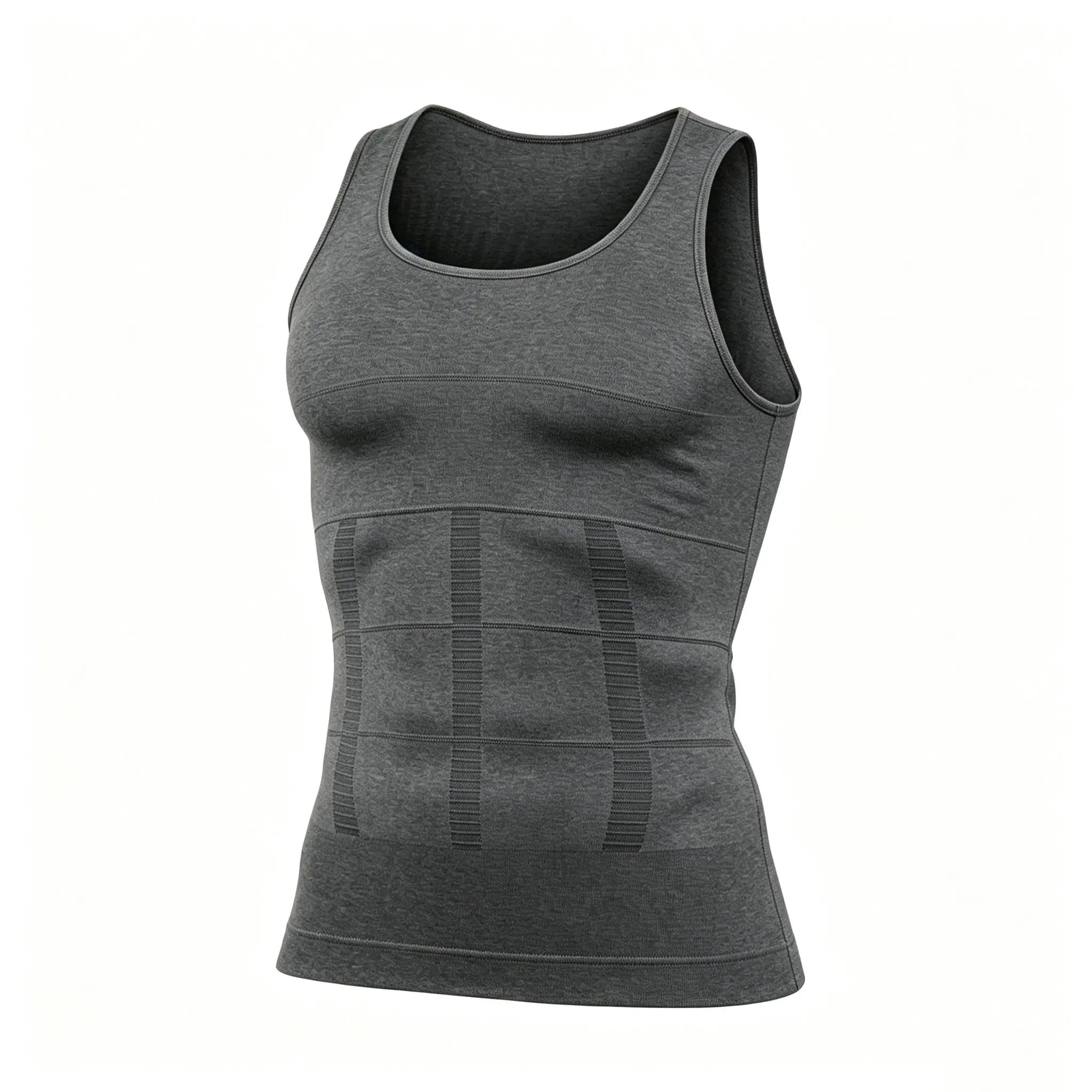Men's Crew-Neck Compression Shaping Tank Top
