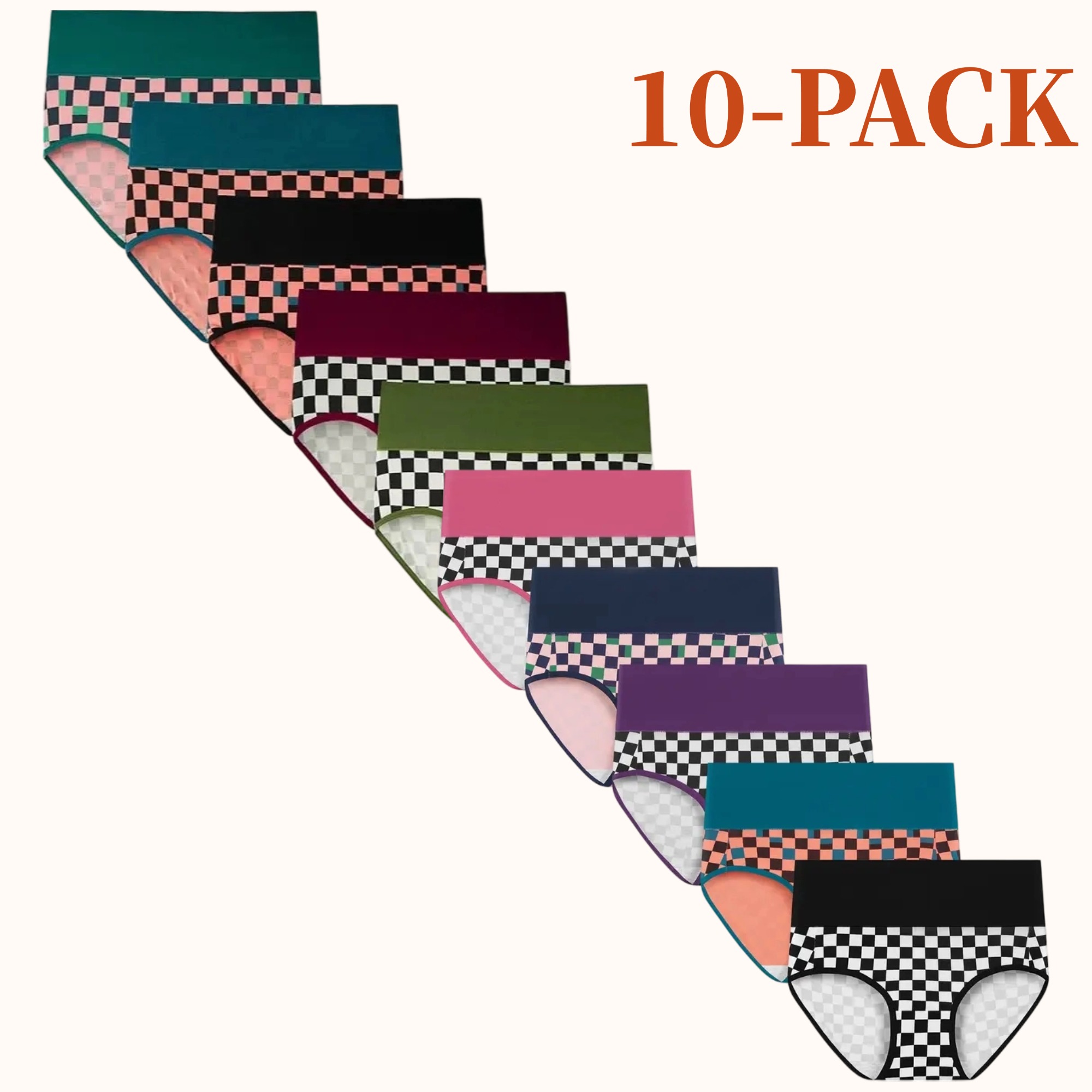 Women's high-waisted cotton panties