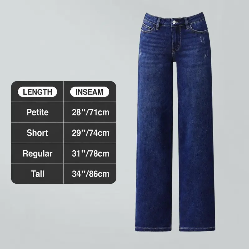 Low-to-mid rise, loose-fit BBL-style jeans